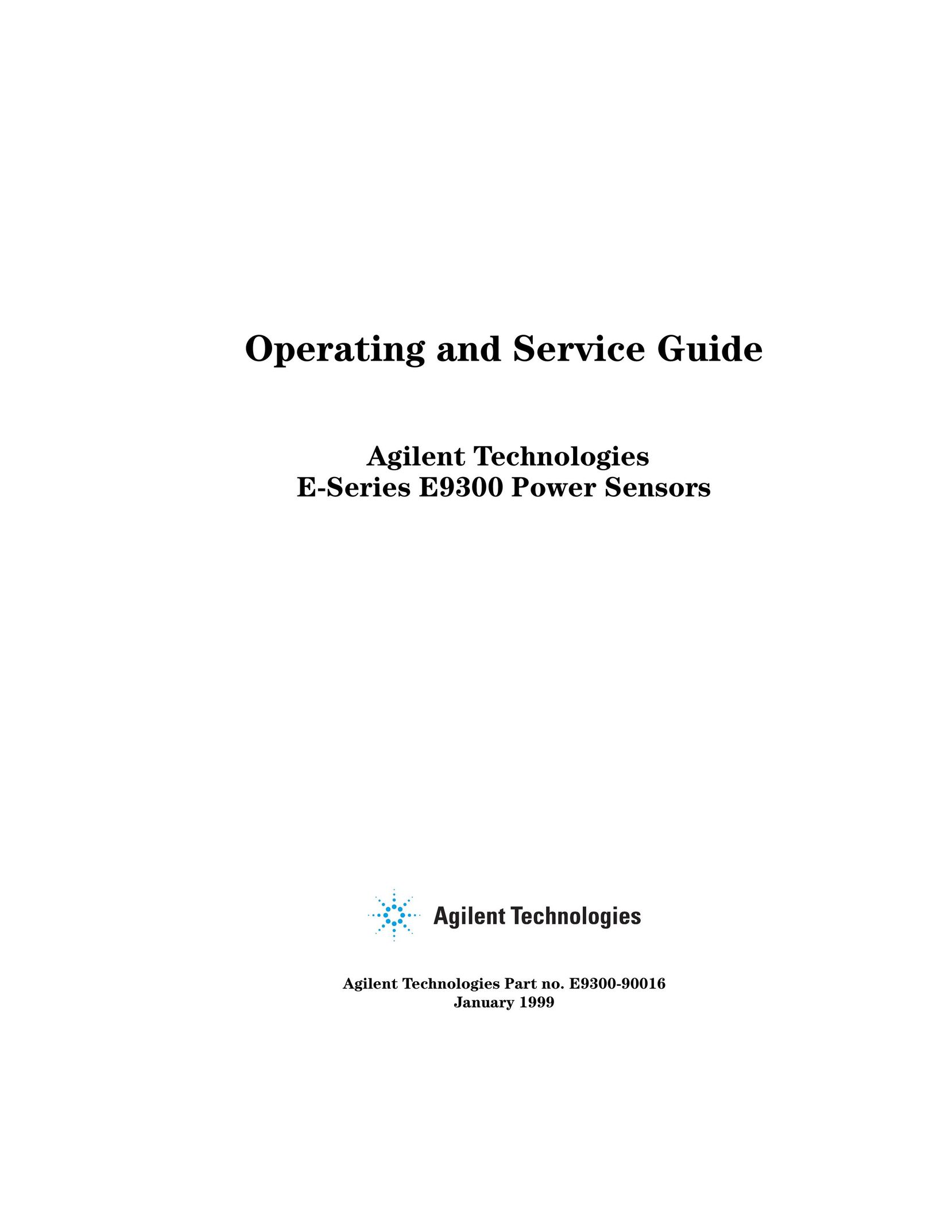 Agilent Technologies E9300 Stud Sensor User Manual