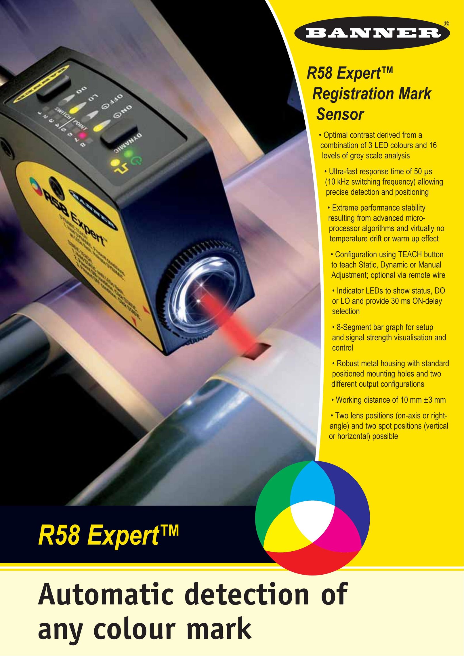 Banner R58 Expert Stud Sensor User Manual