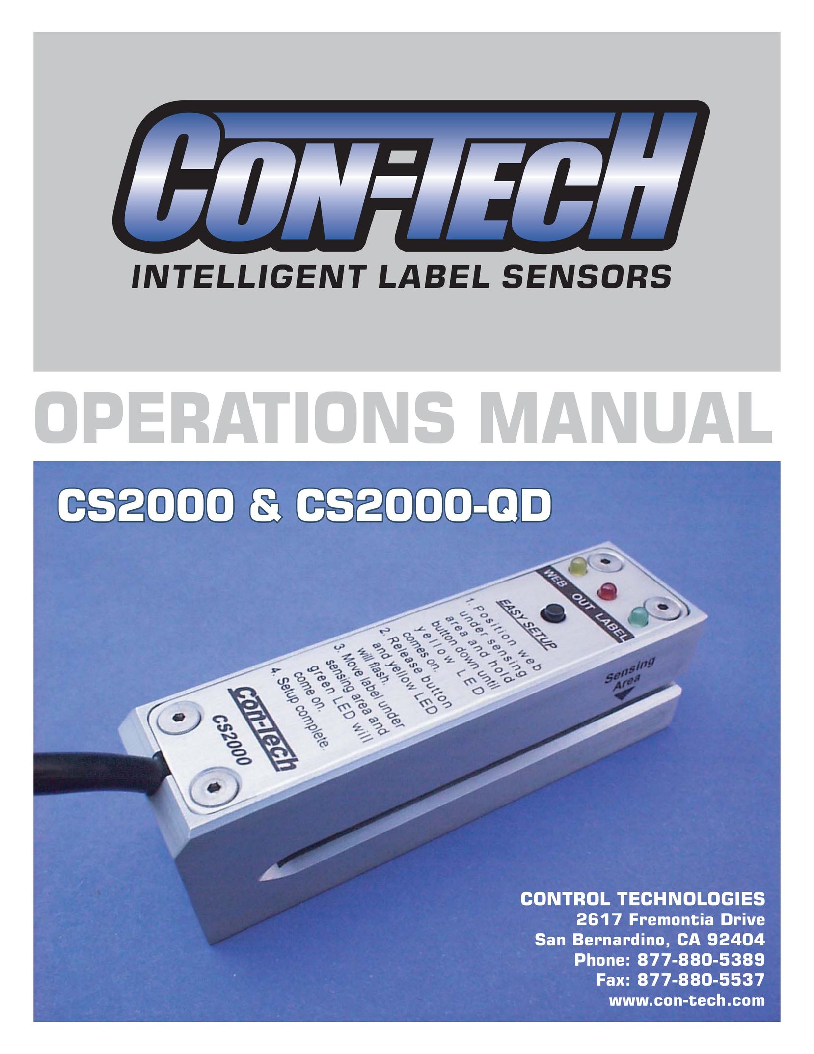 Contec CS2000-QDCS2000 Stud Sensor User Manual
