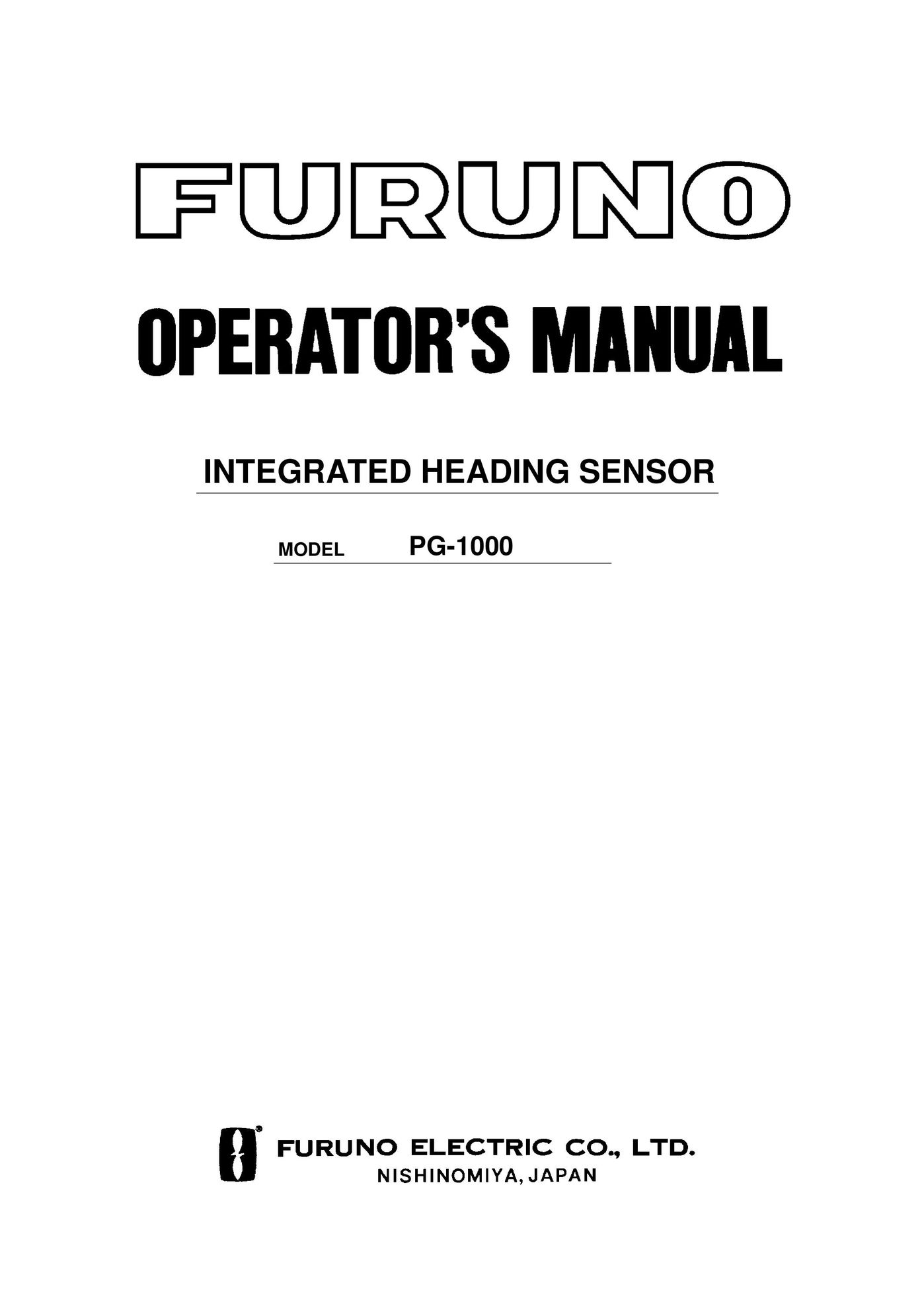 Furuno PG-1000 Stud Sensor User Manual