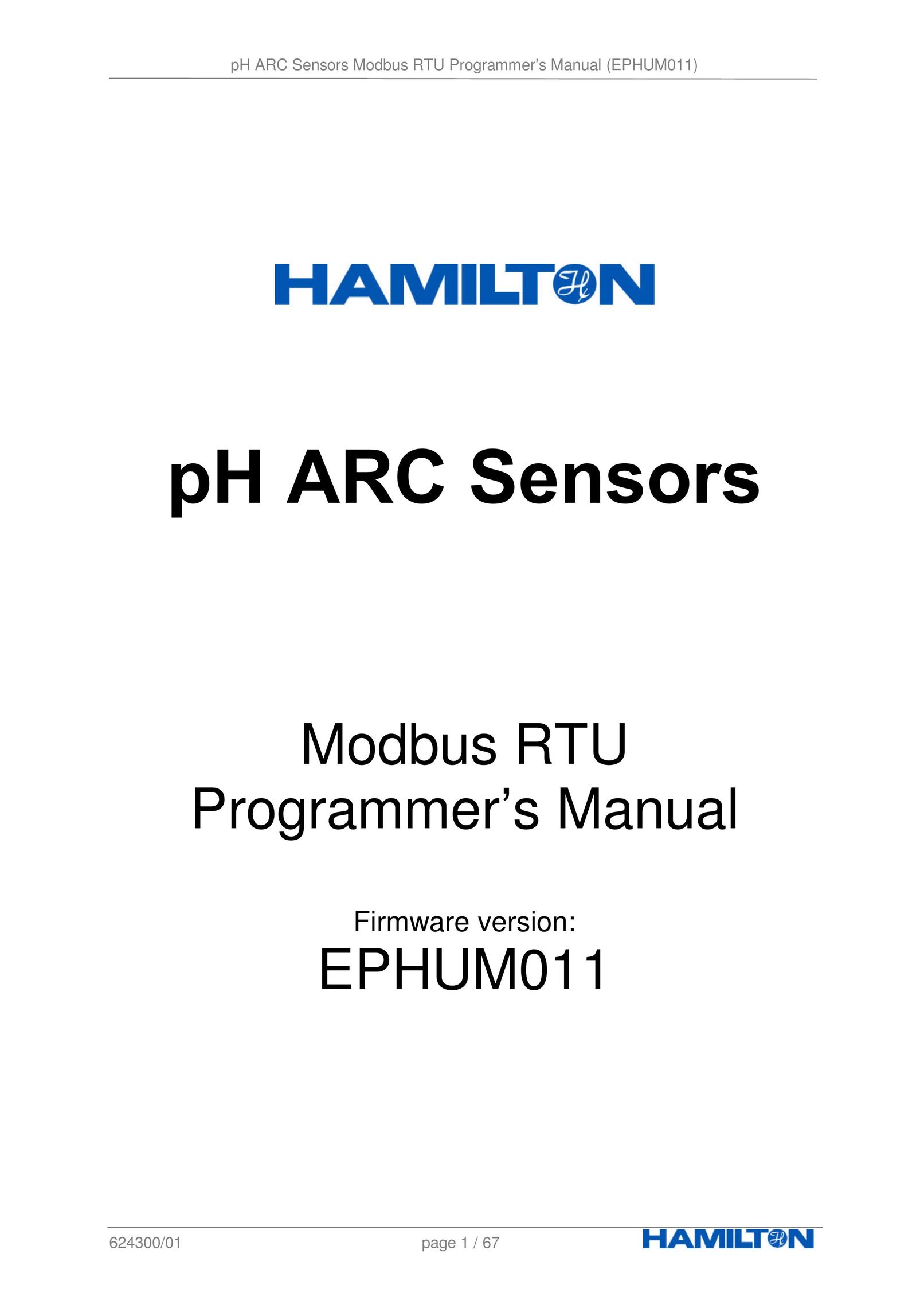 Hamilton Electronics EPHUM011 Stud Sensor User Manual
