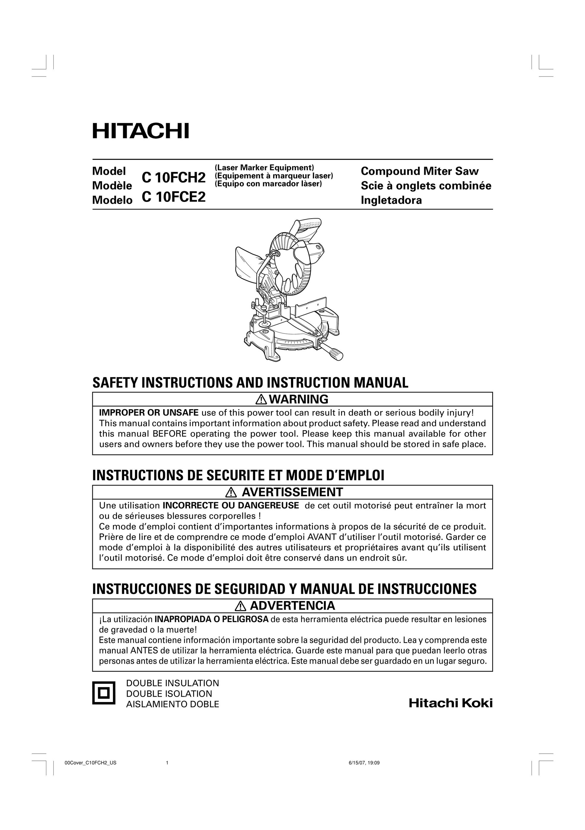 Hitachi C 10FCH2 and C10FCE2 Stud Sensor User Manual