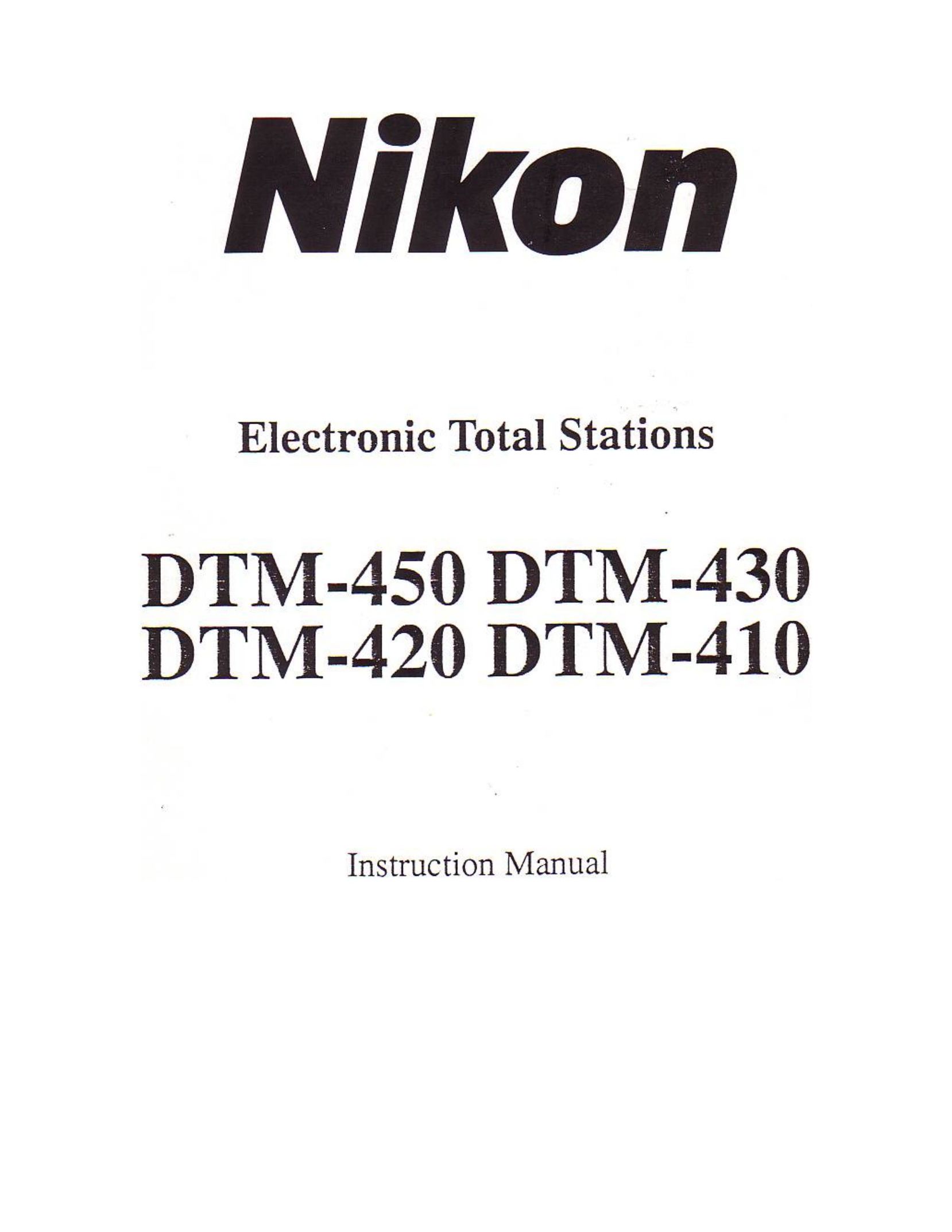 Nikon DTM-450 Stud Sensor User Manual
