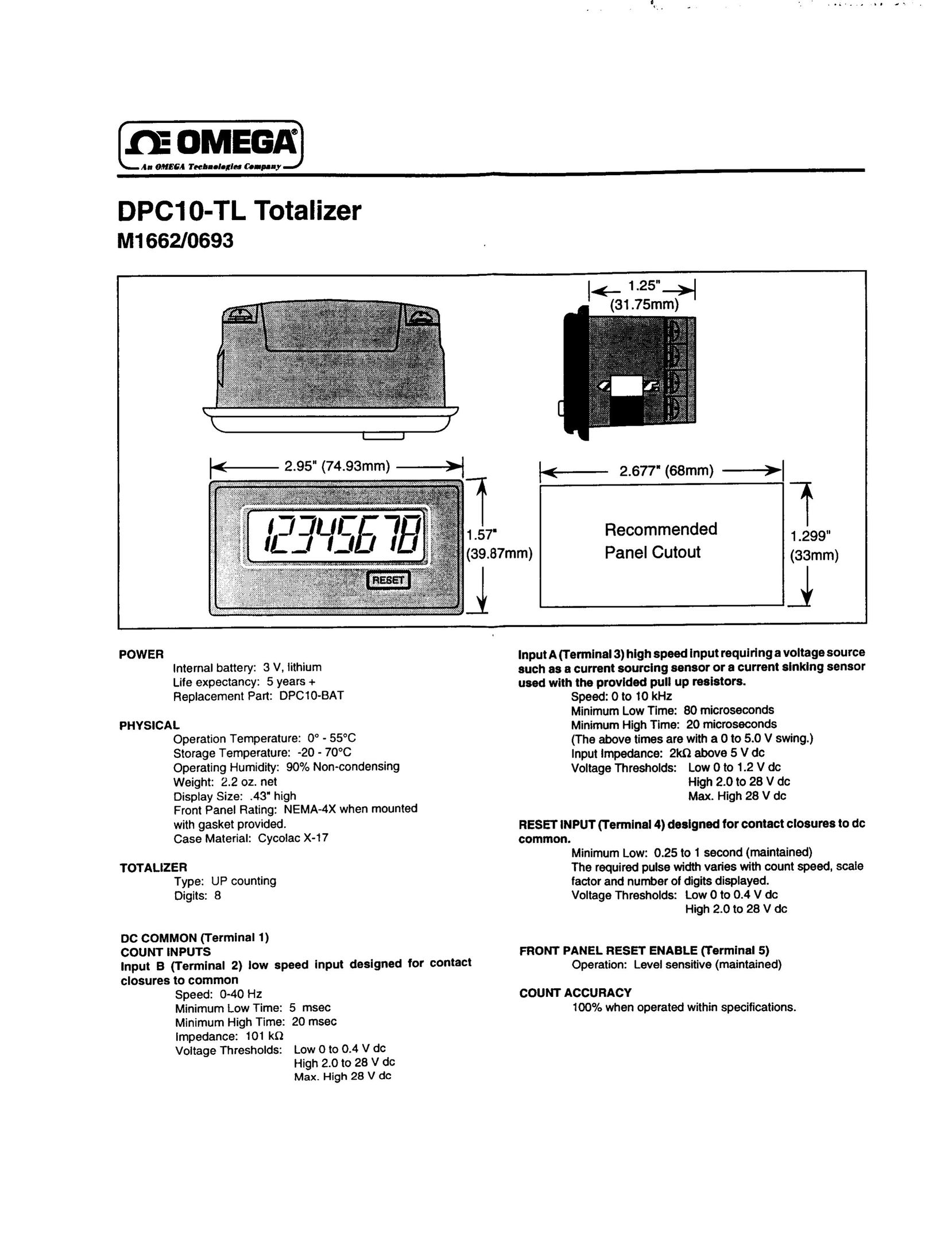 Omega Vehicle Security DPC10-TL Stud Sensor User Manual