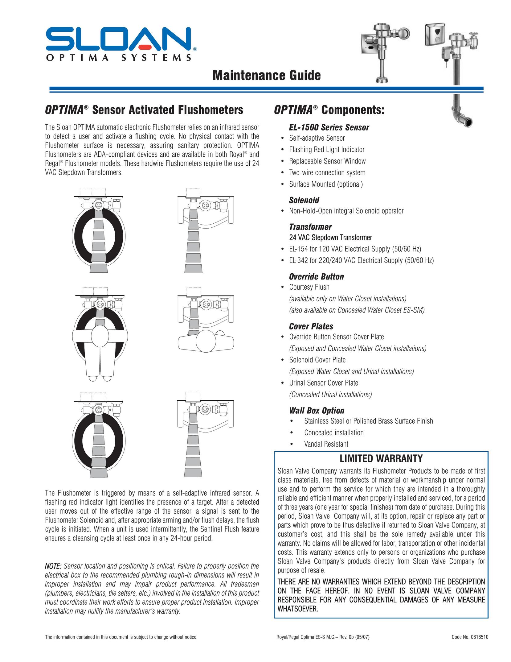 Optima Company EL-1500 Stud Sensor User Manual