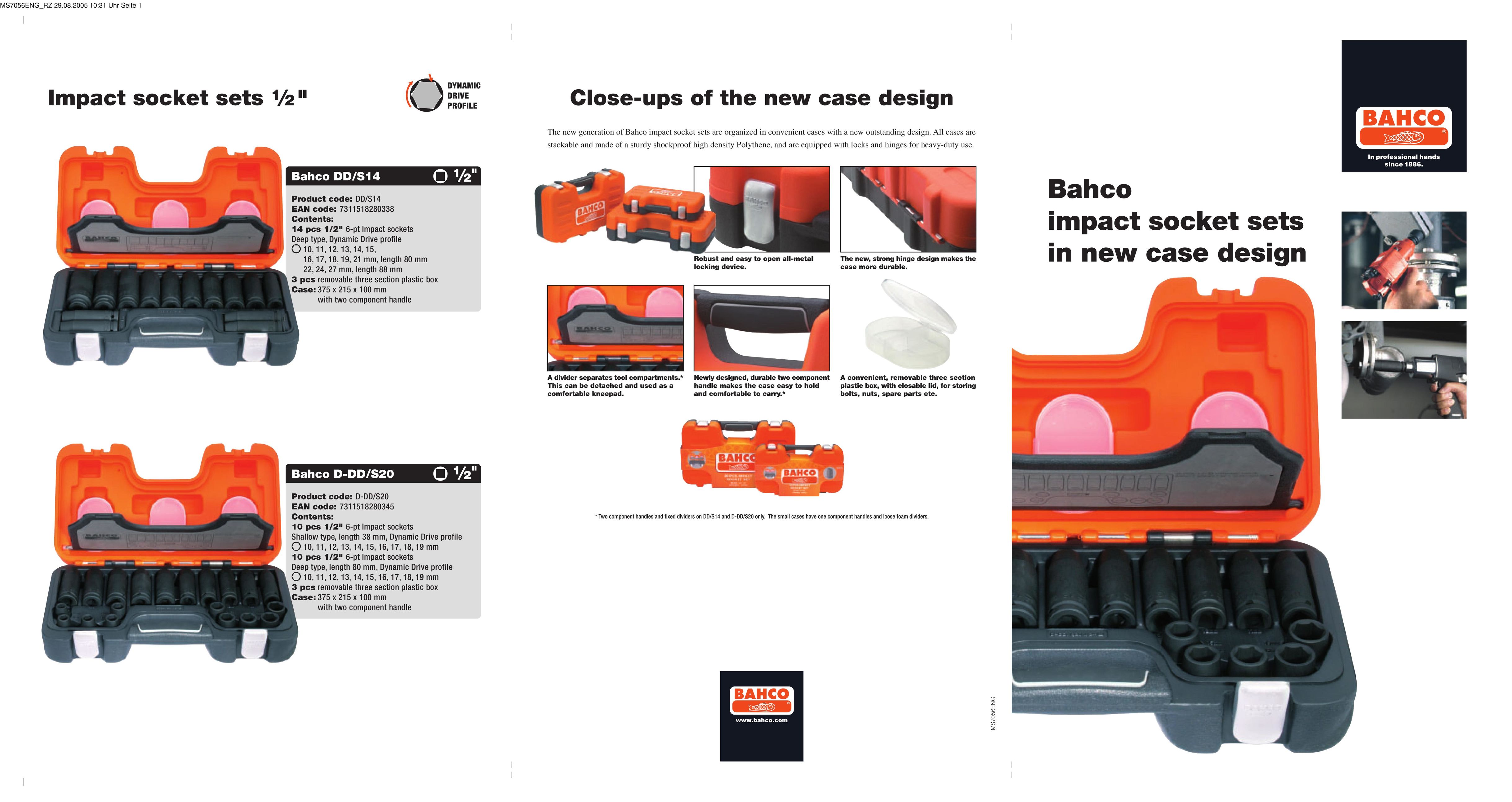 Bahco MS7056ENG Tool Storage User Manual