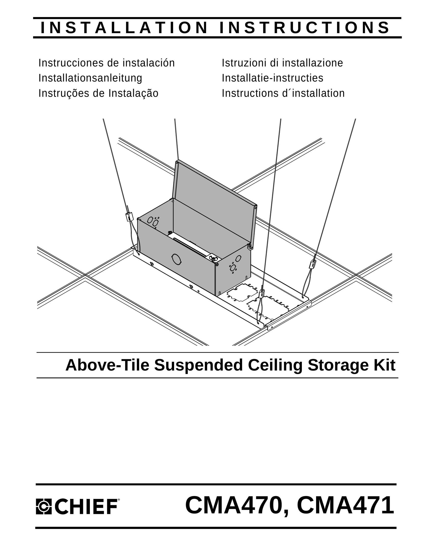 Chief Manufacturing CMA470 Tool Storage User Manual