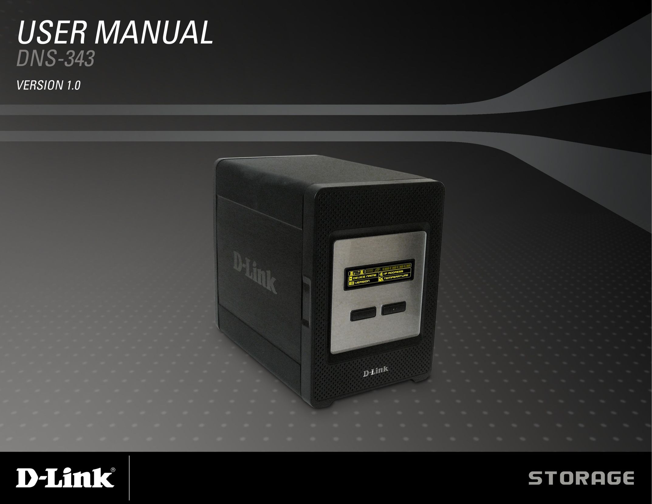 D-Link DNS-343 Tool Storage User Manual