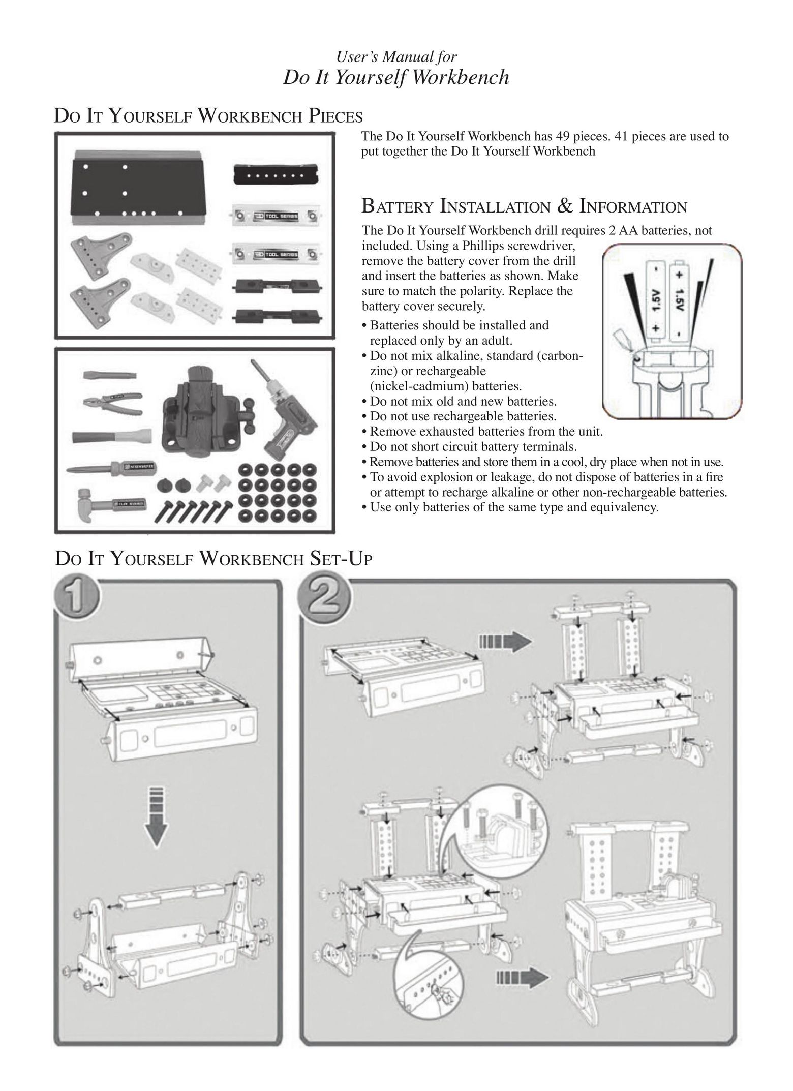 Excalibur electronic EI-PT1013 Tool Storage User Manual