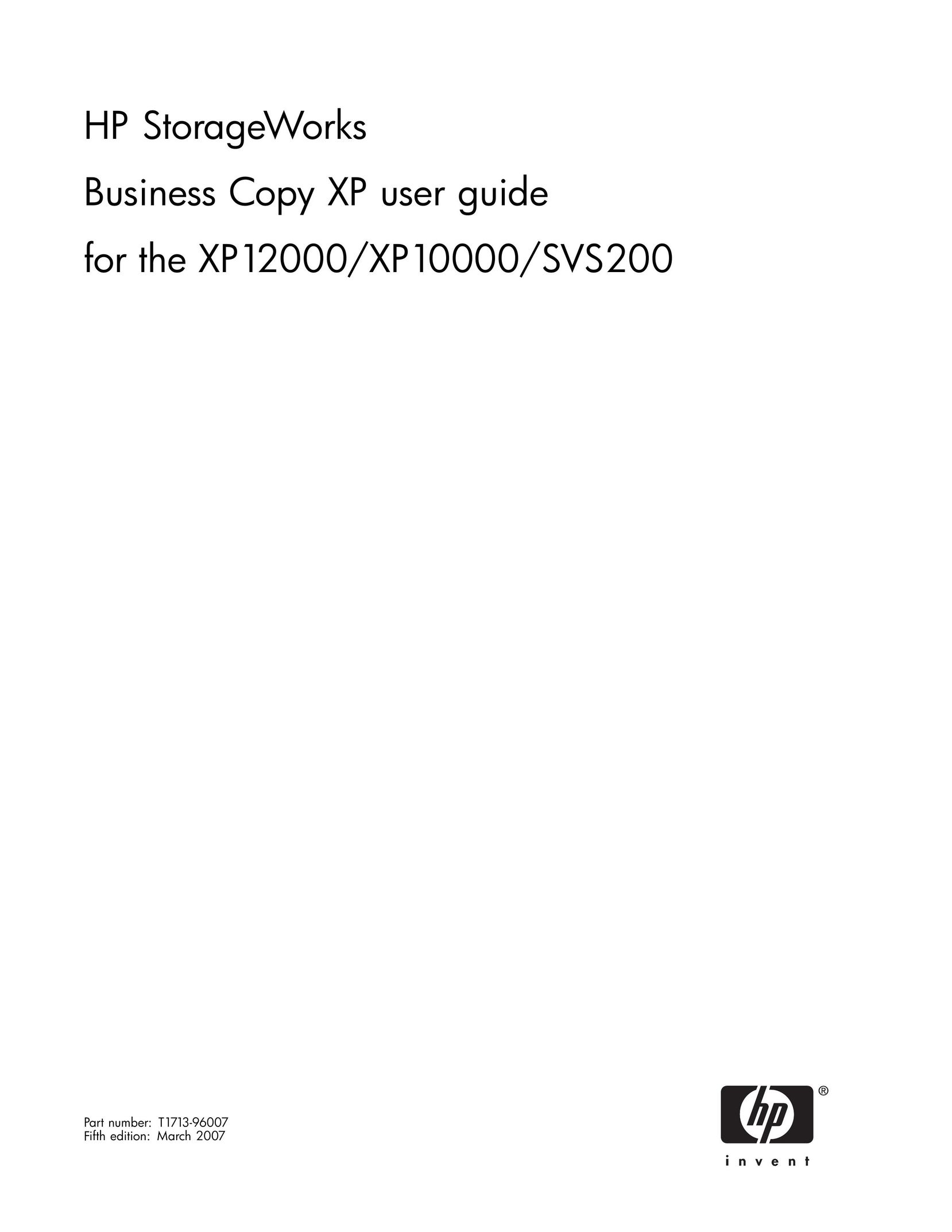 HP (Hewlett-Packard) XP10000 Tool Storage User Manual