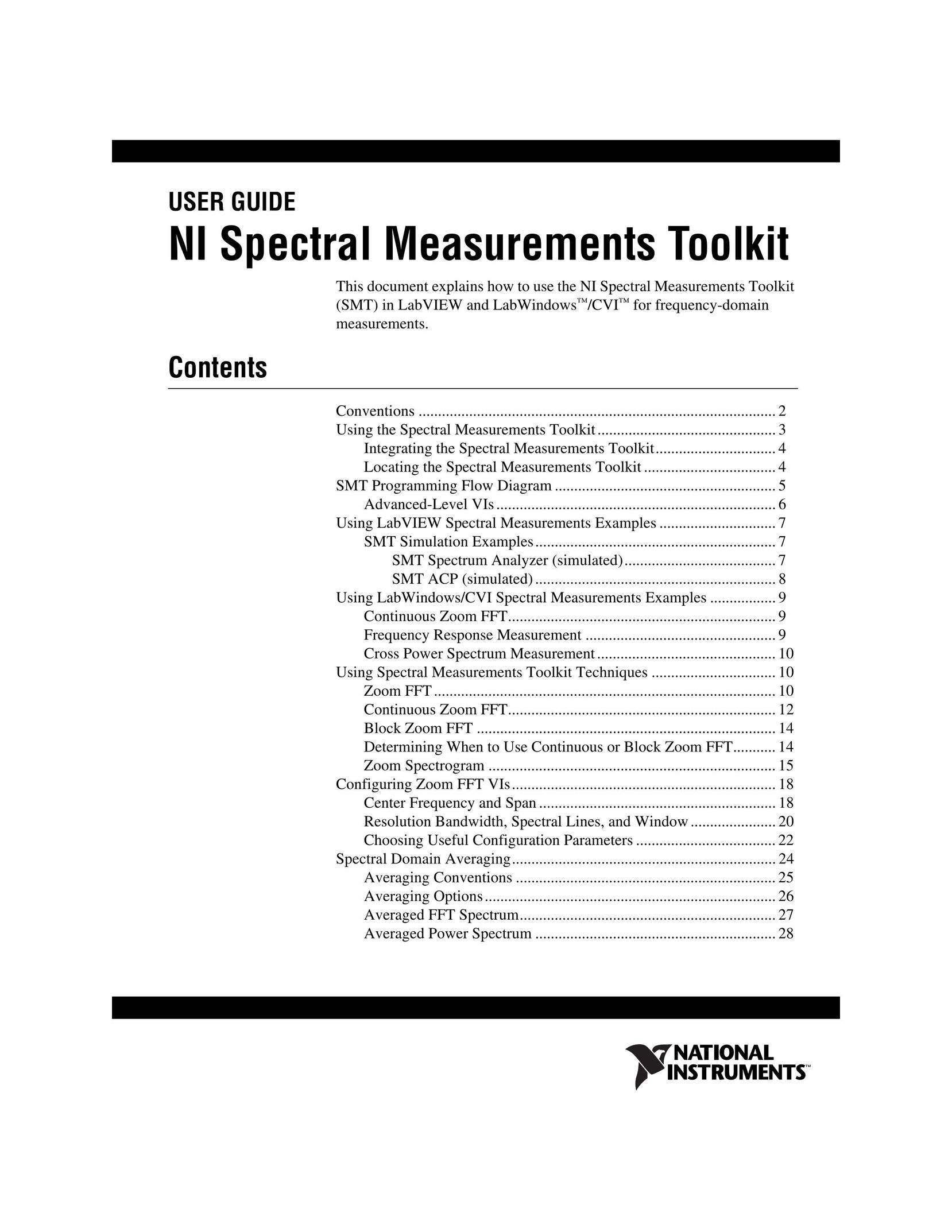 National Instruments Toolkit Tool Storage User Manual