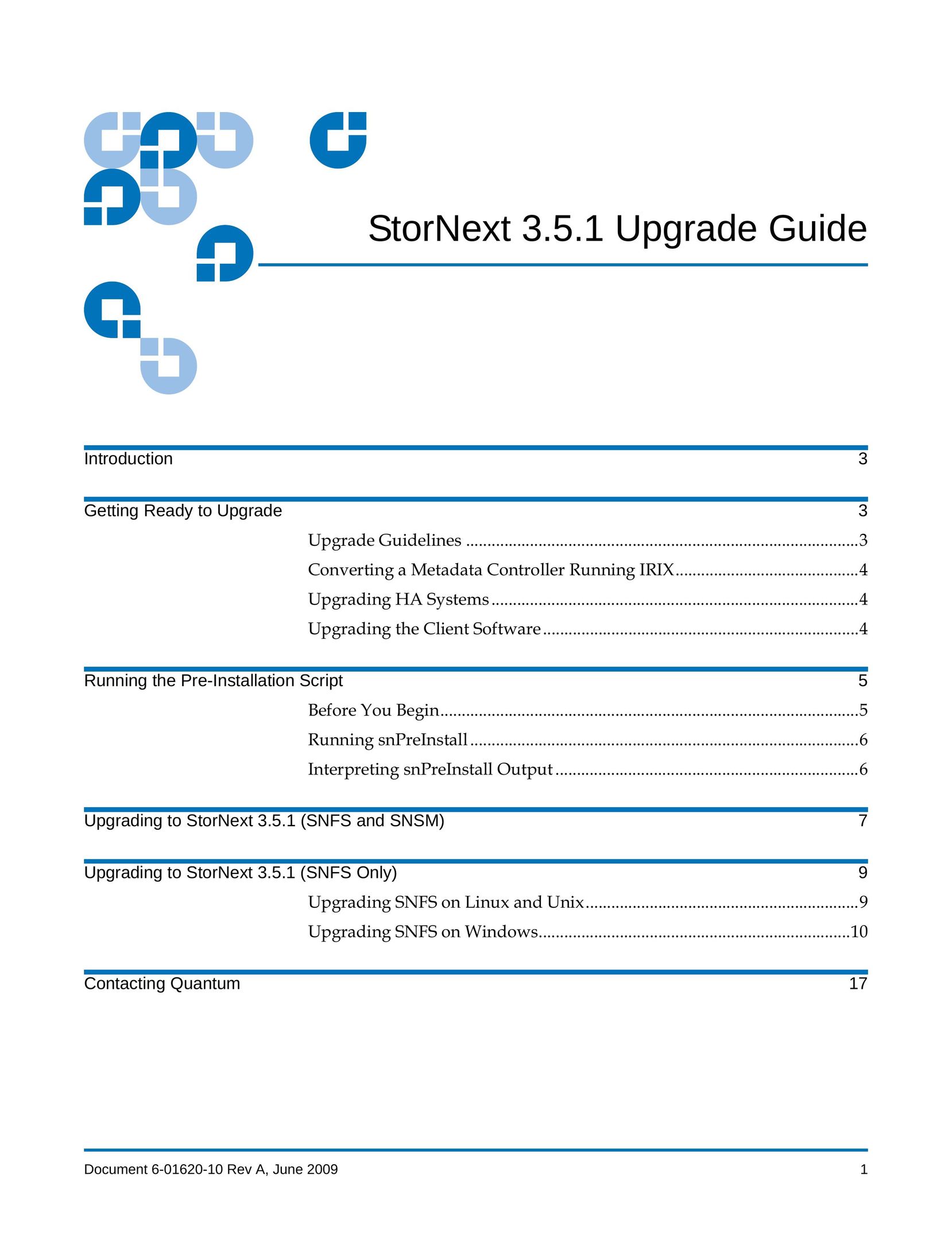 Quantum 3.5.1 Tool Storage User Manual