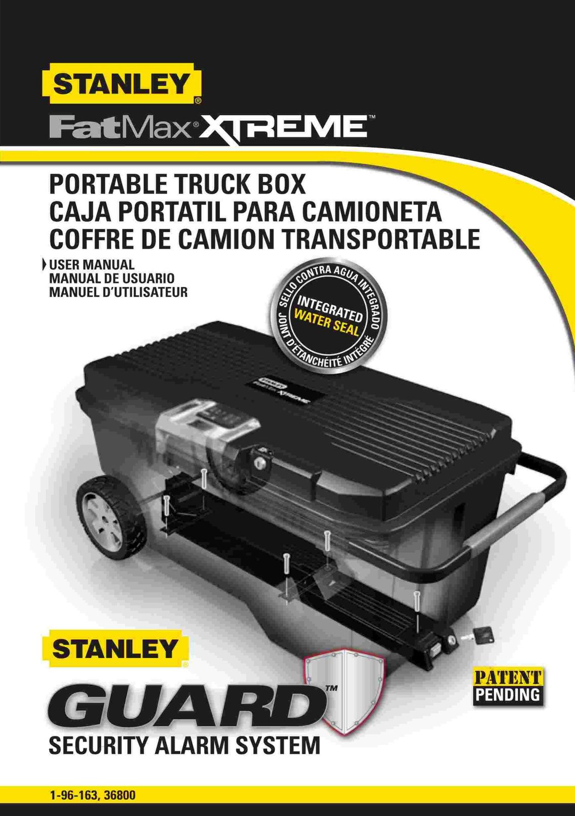 Stanley Black & Decker 36800 Tool Storage User Manual