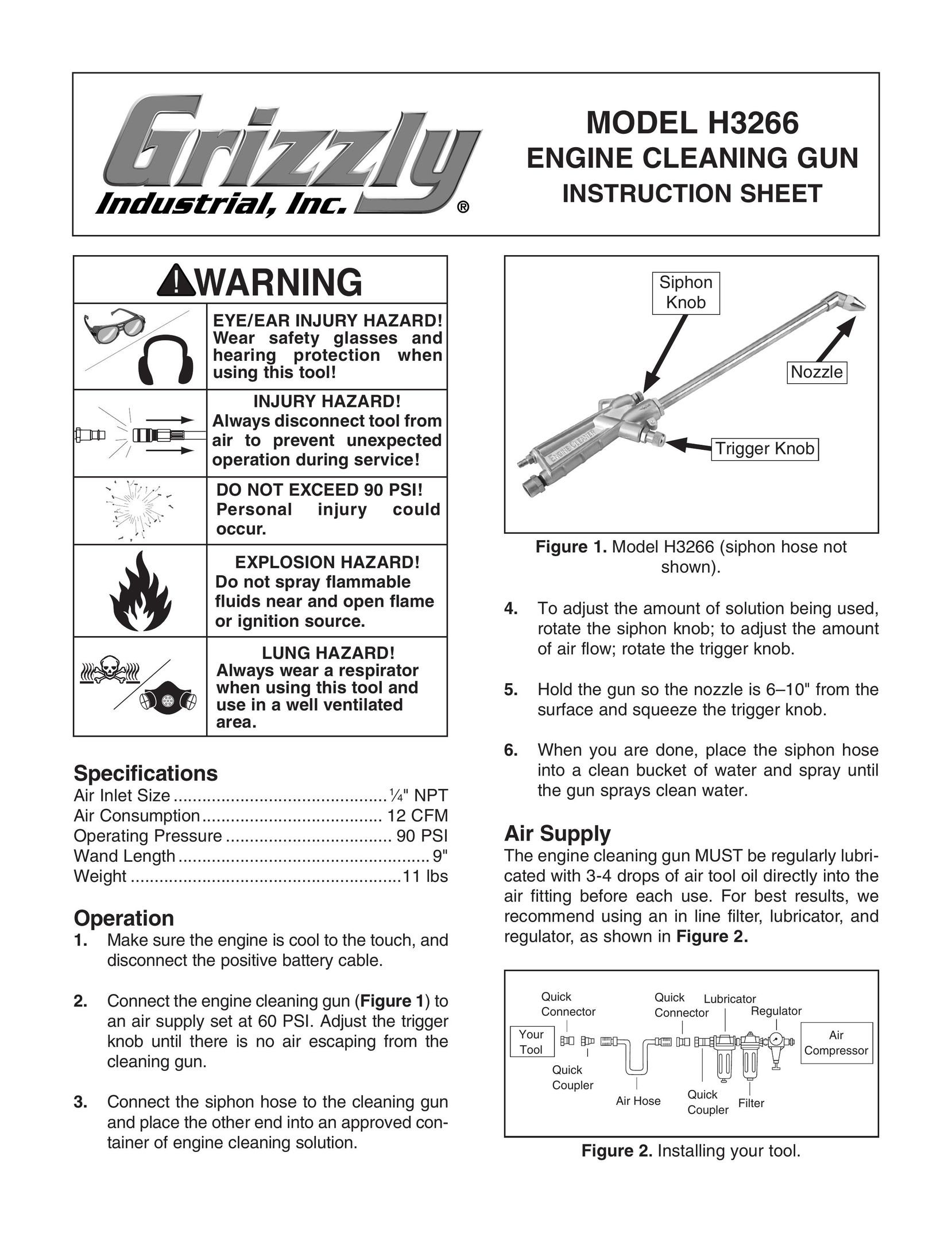 Grizzly H3266 Welder User Manual