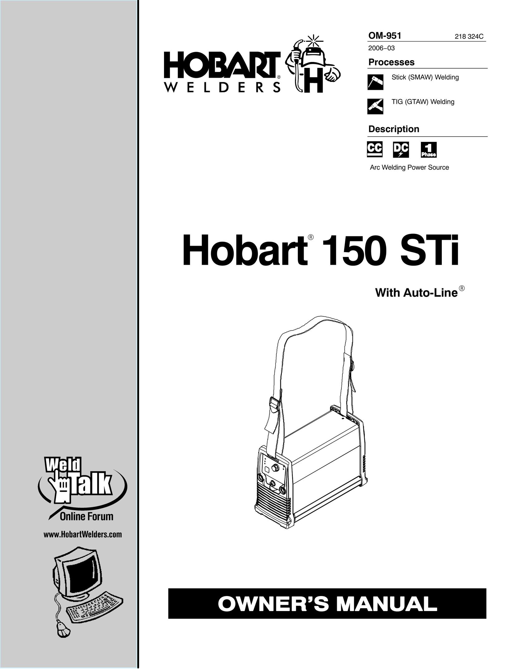 Hobart Welding Products 150 STI Welder User Manual