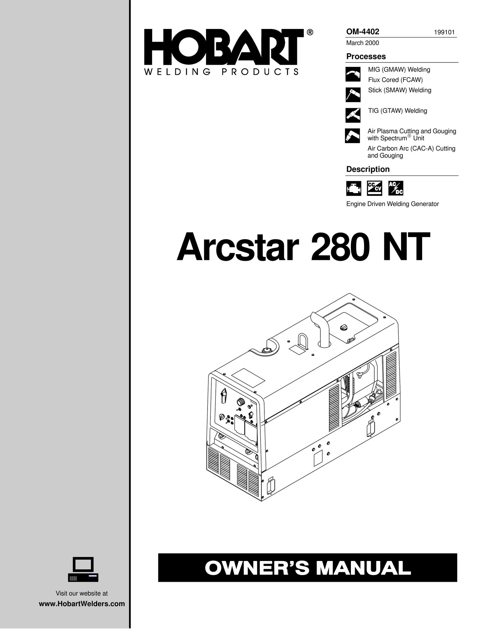 Hobart Welding Products 280 NT Welder User Manual