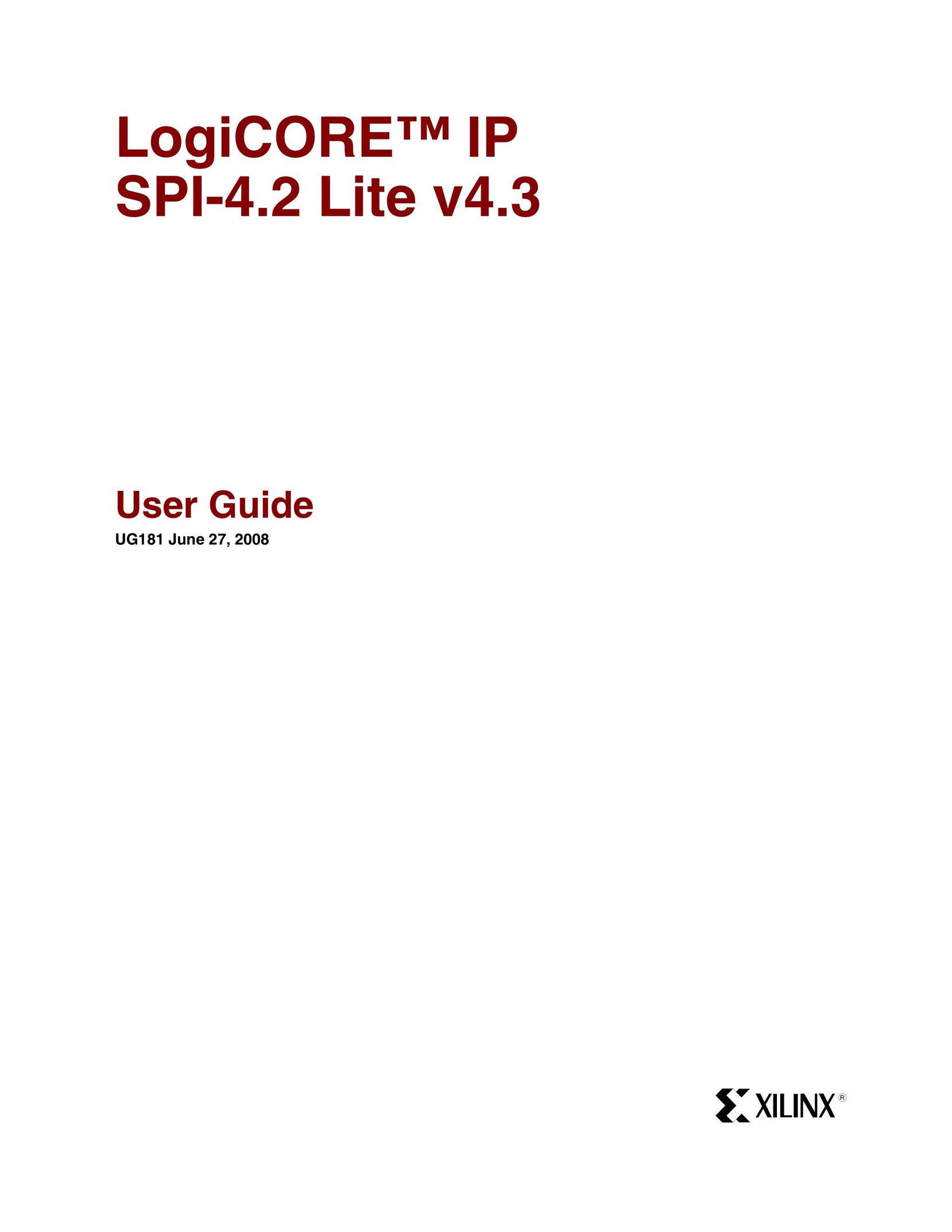 Xilinx UG181 Welder User Manual