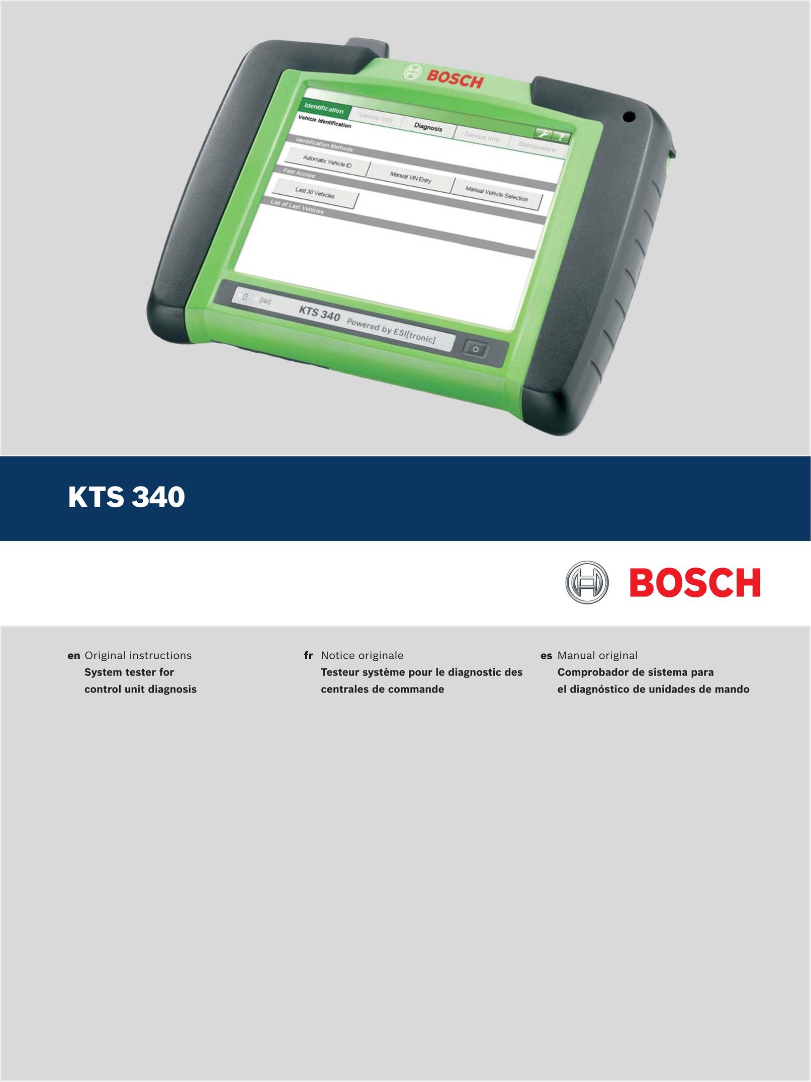 Bosch Appliances KTS 340 Welding Consumables User Manual