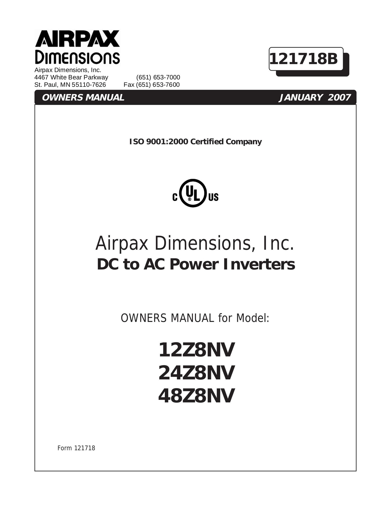 Certified International 24Z8NV Welding System User Manual