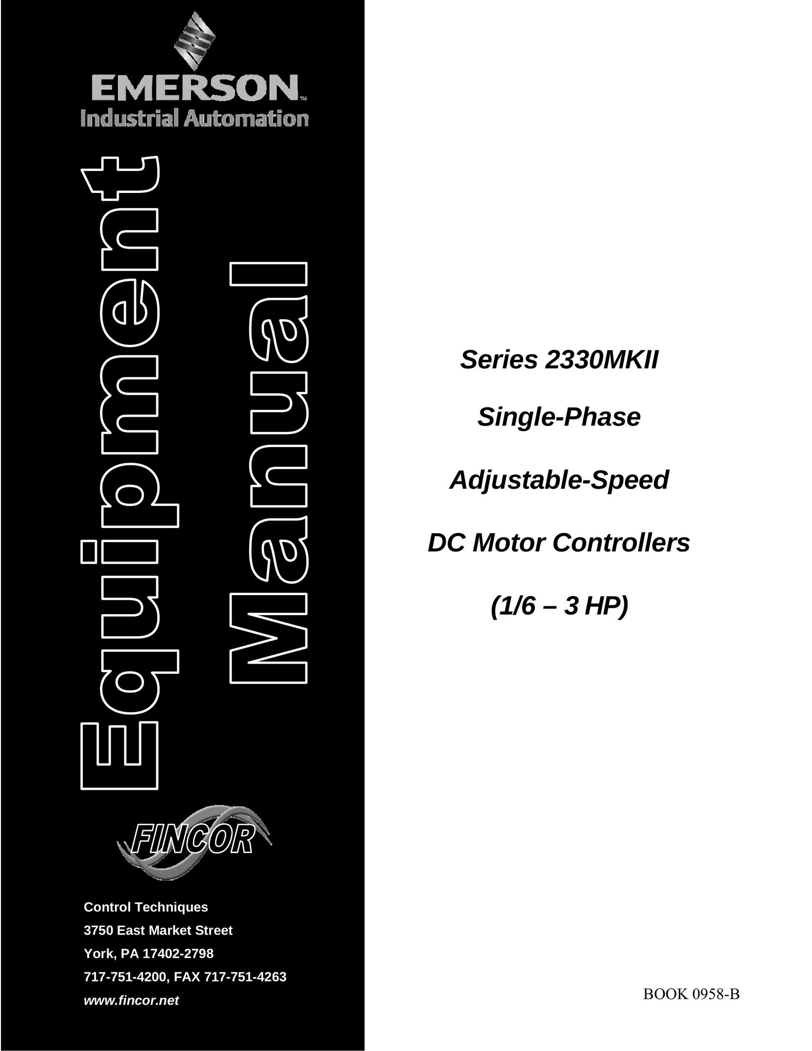 Emerson 2330MKII Welding System User Manual