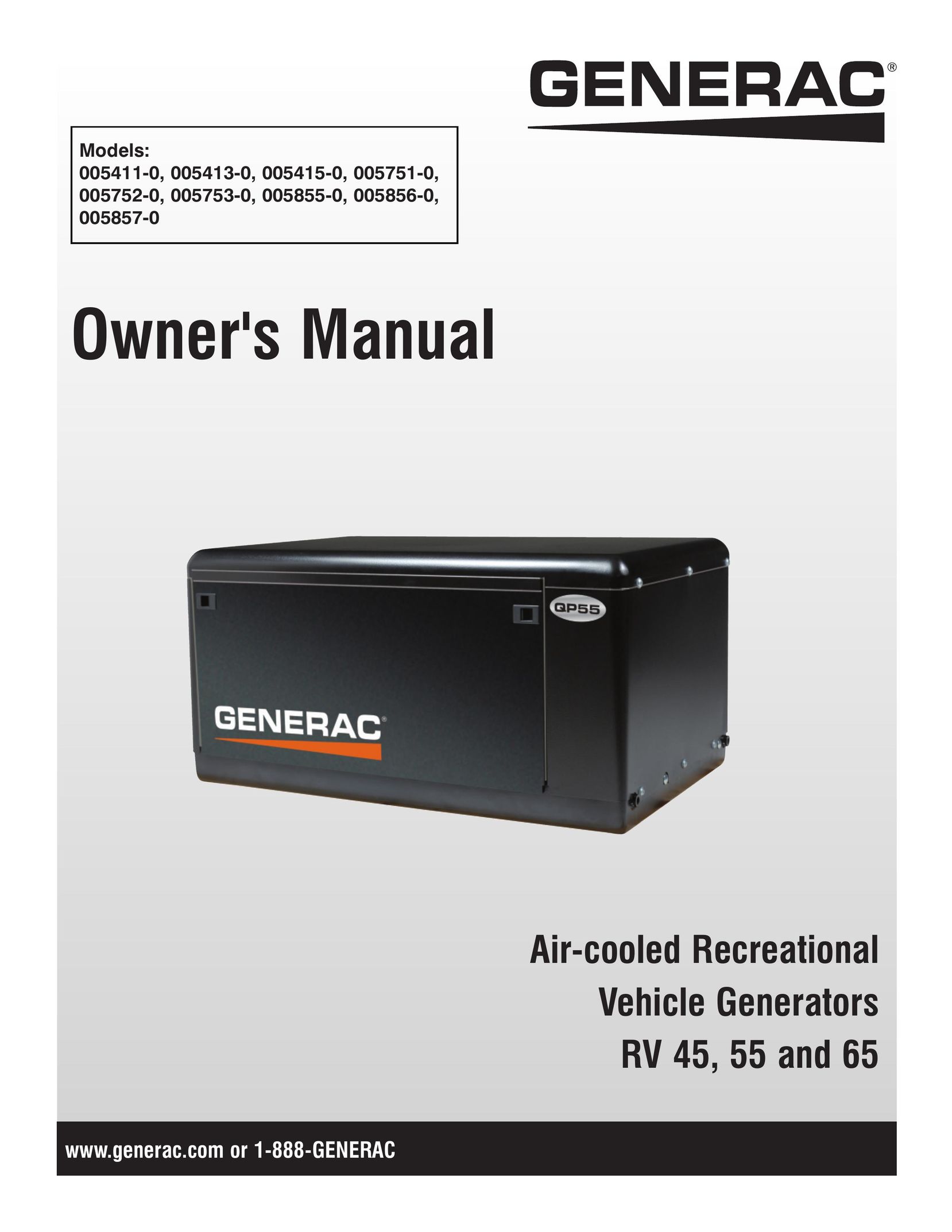 Generac 005855-0 Welding System User Manual
