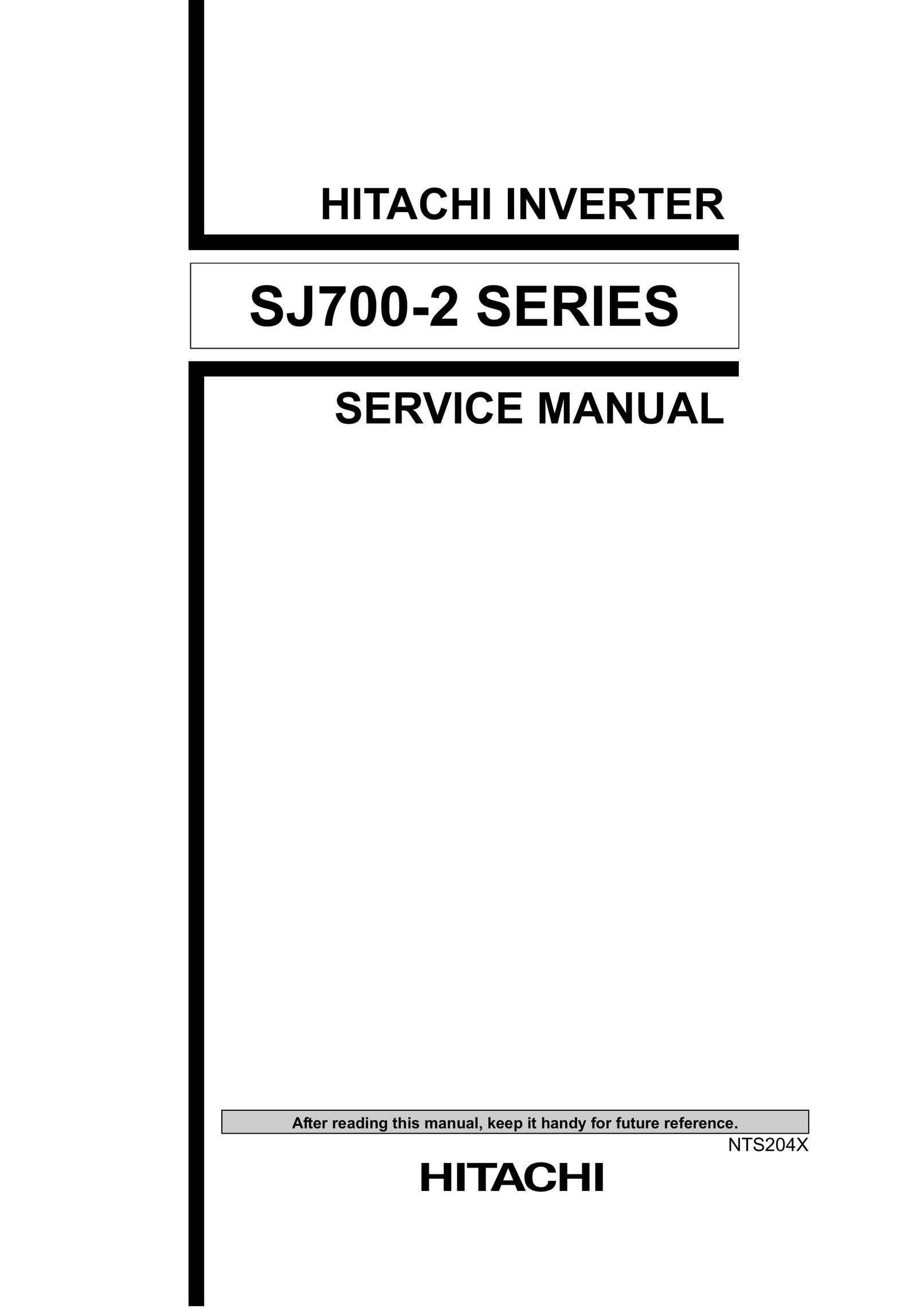 Hitachi SJ700-2 Series Welding System User Manual