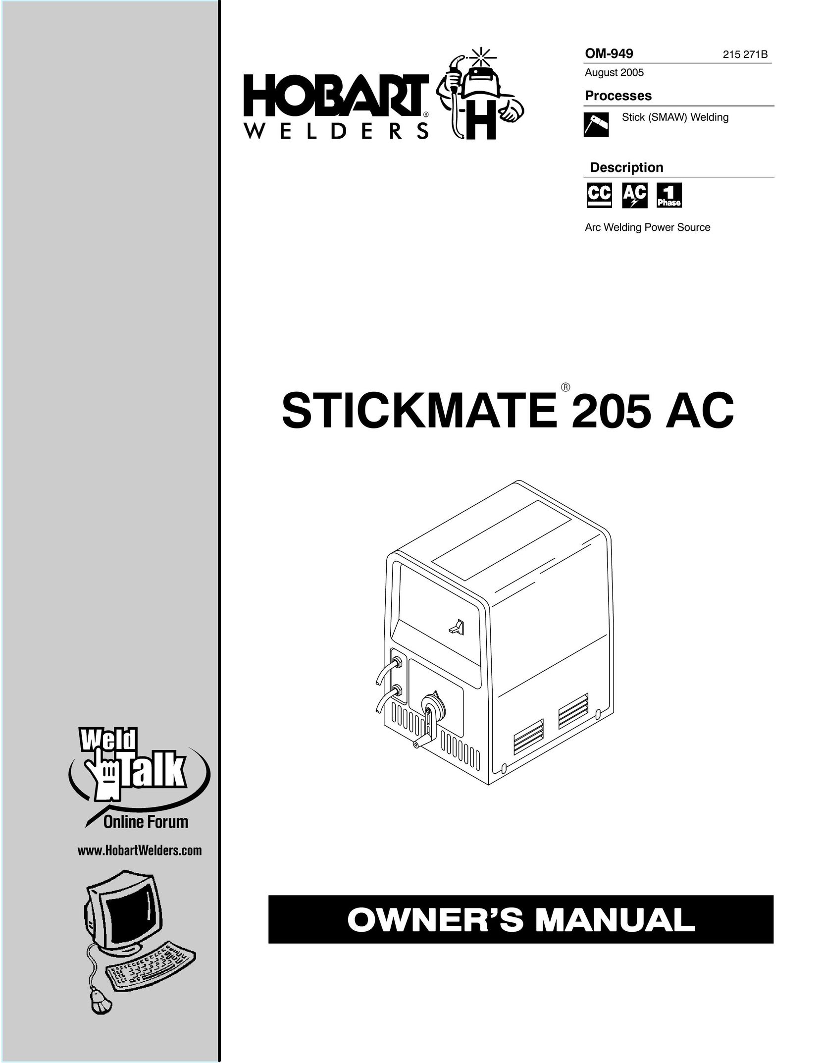 Hobart Welding Products OM-949 Welding System User Manual