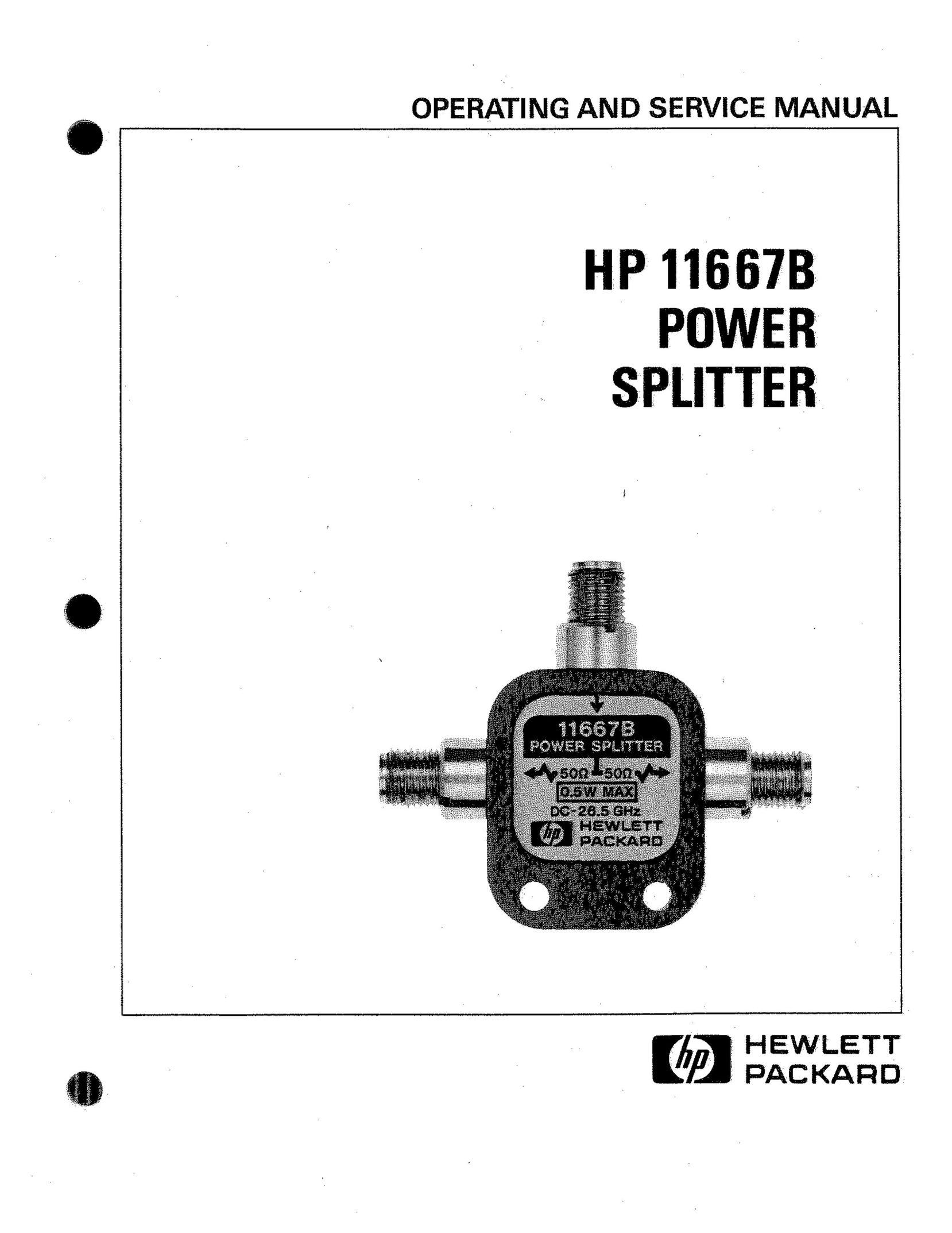 HP (Hewlett-Packard) 11667B Welding System User Manual