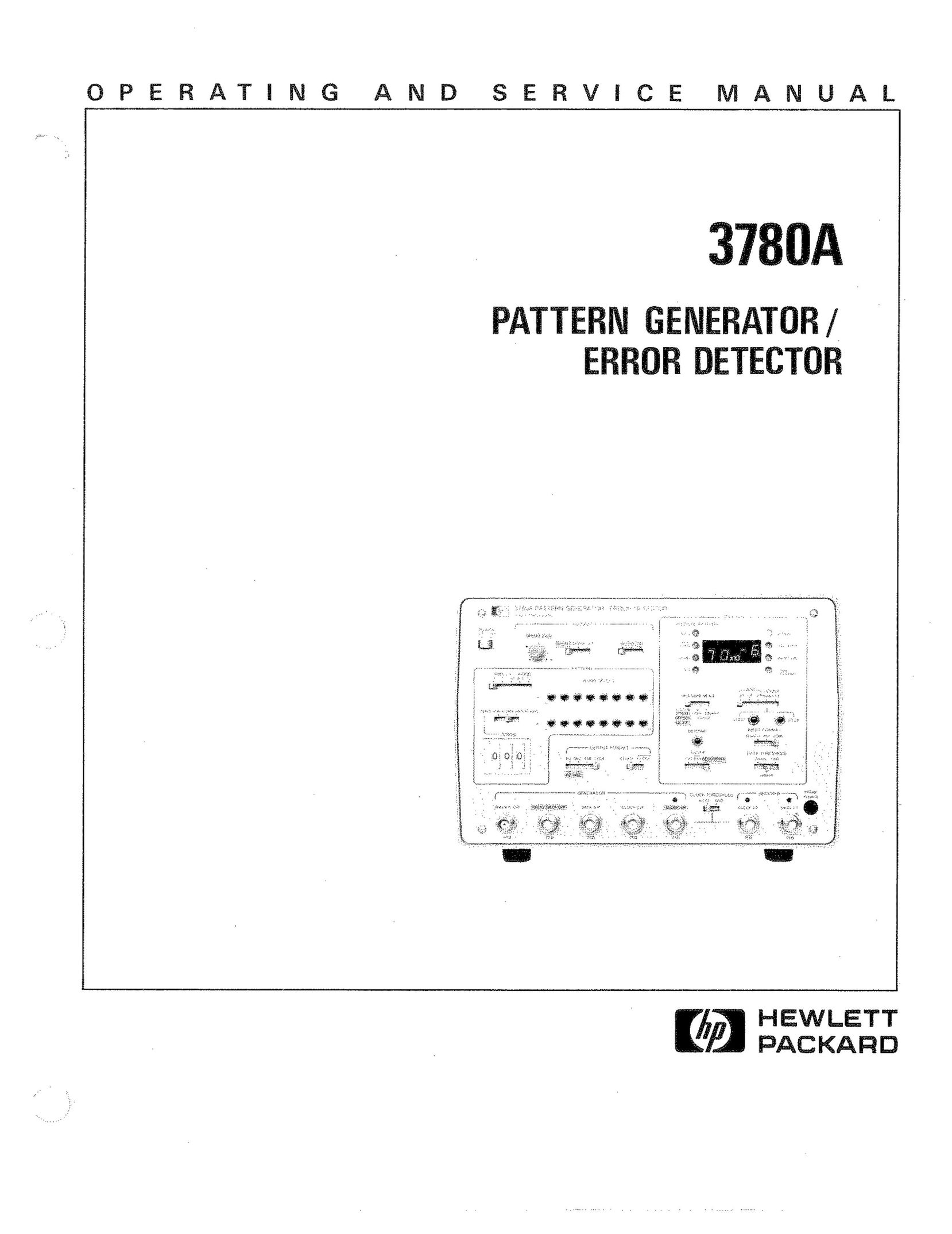 HP (Hewlett-Packard) 3780A Welding System User Manual