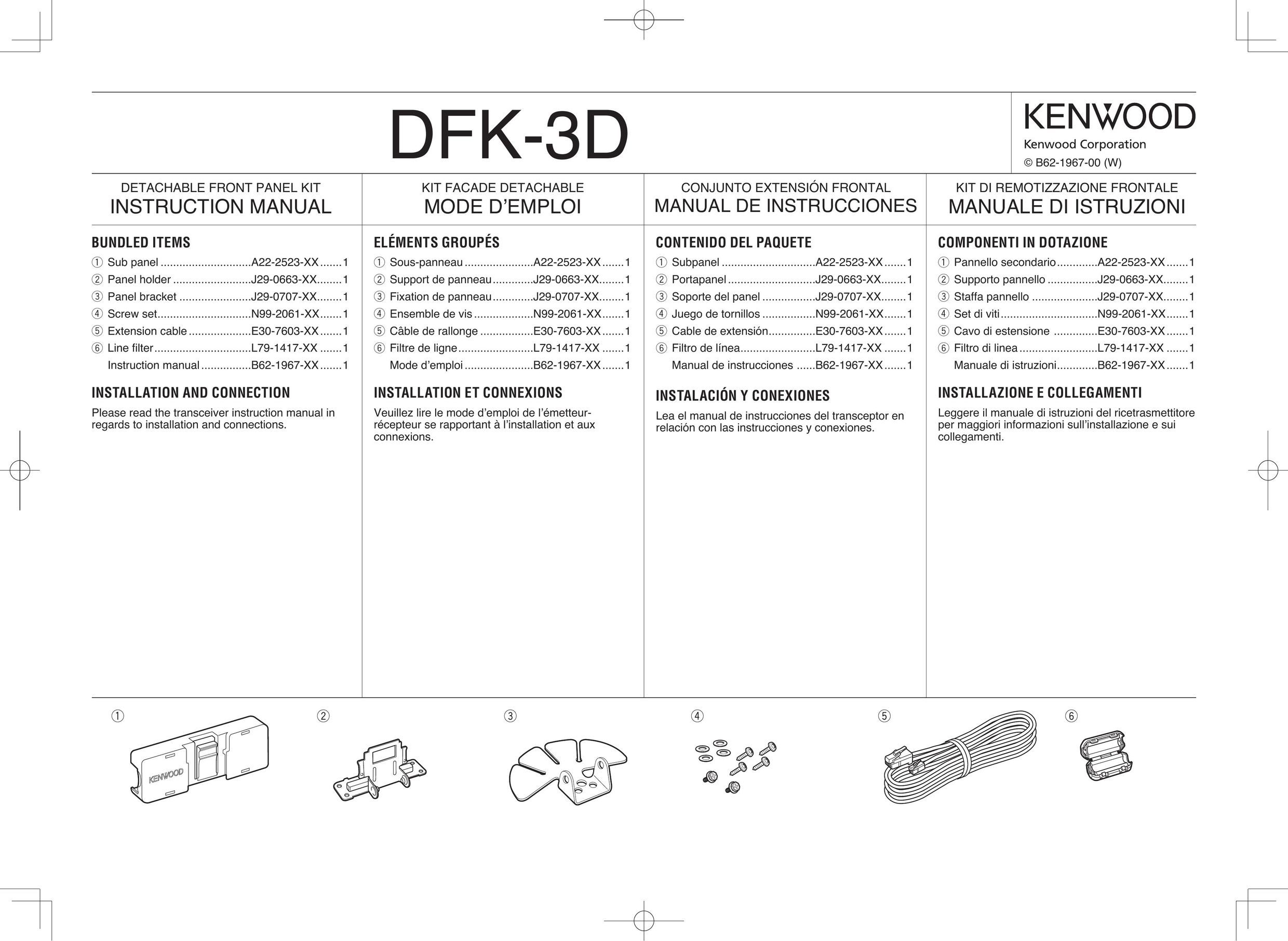 Kenwood DFK-3D Welding System User Manual
