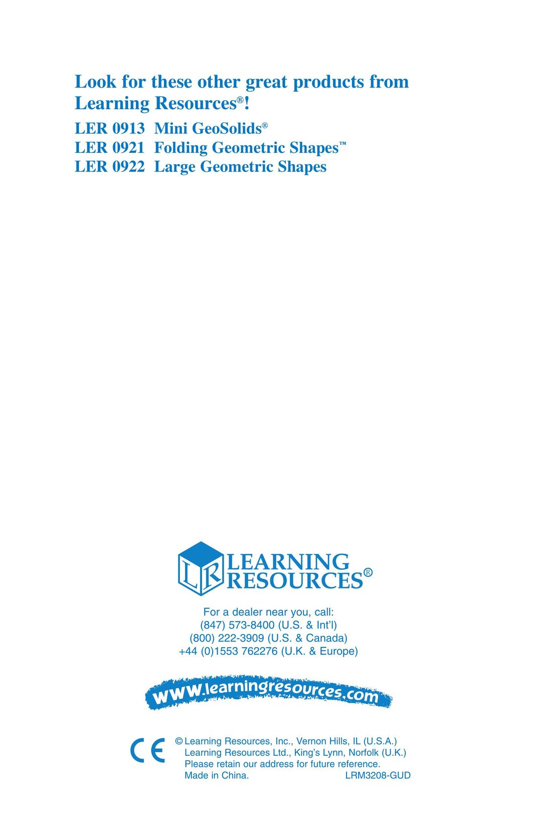 Learning Resources LRM320B-GUD Welding System User Manual