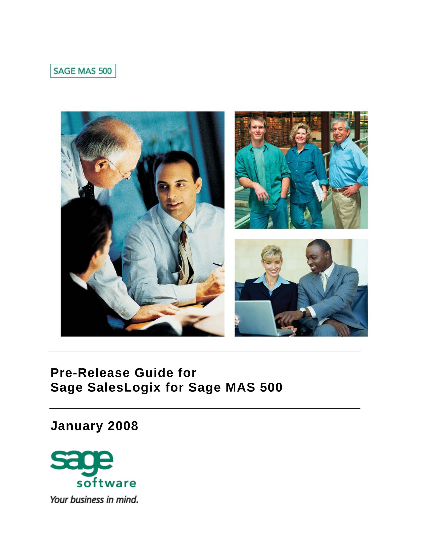 Sage Software MAS 500 Welding System User Manual