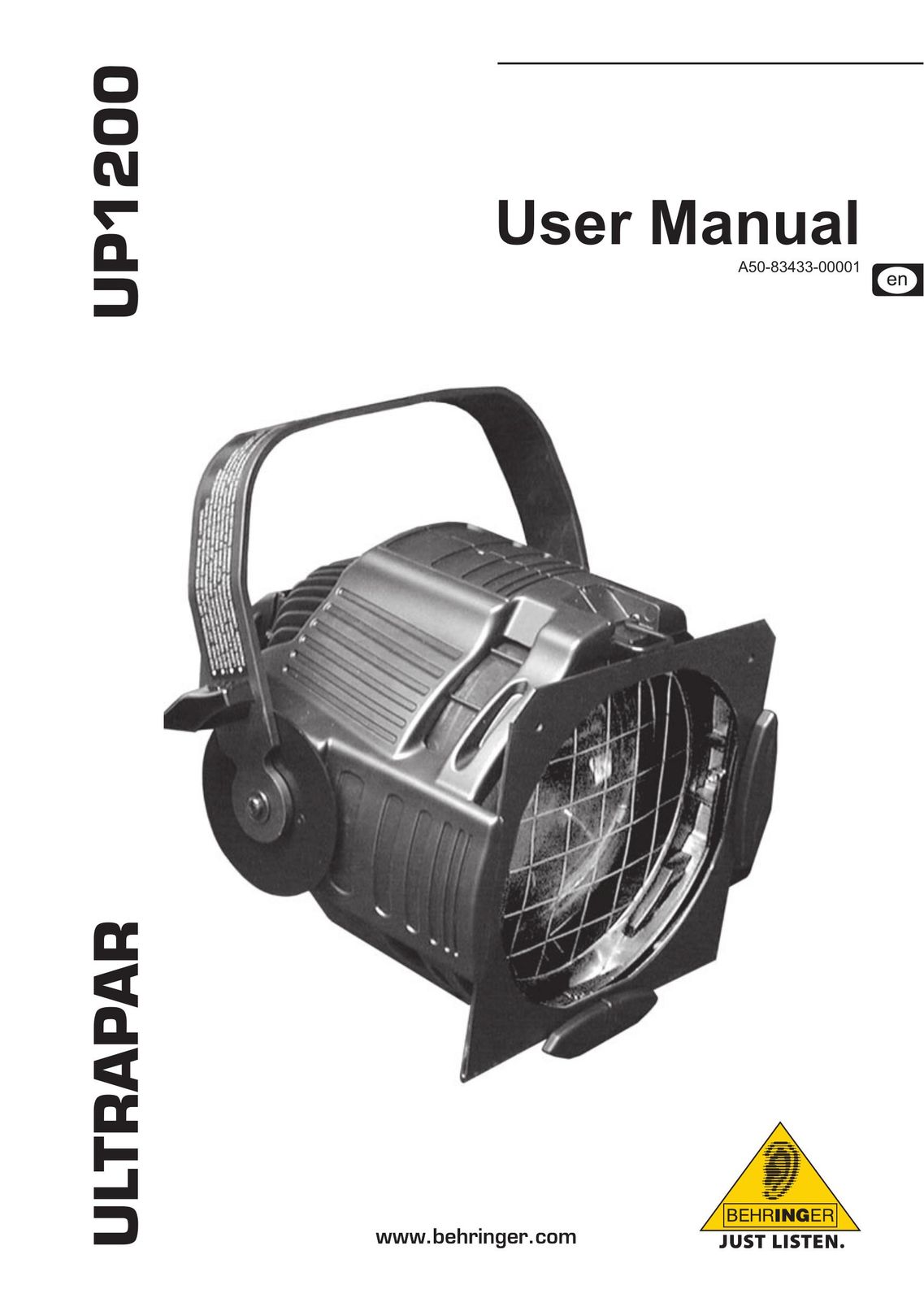Behringer up1200 Work Light User Manual