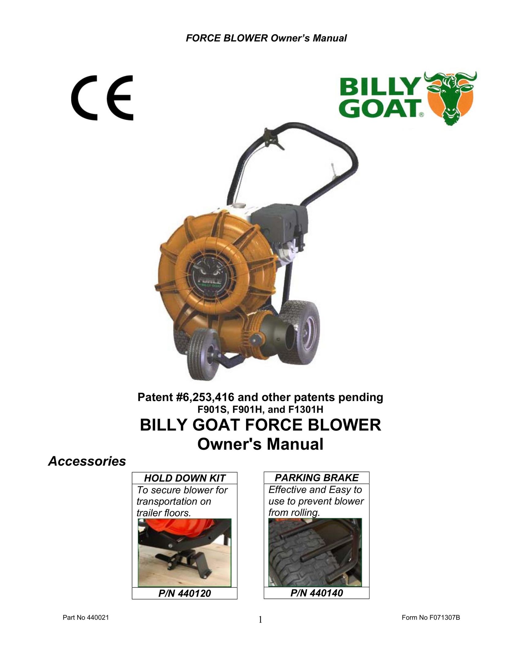 Billy Goat F901H Work Light User Manual