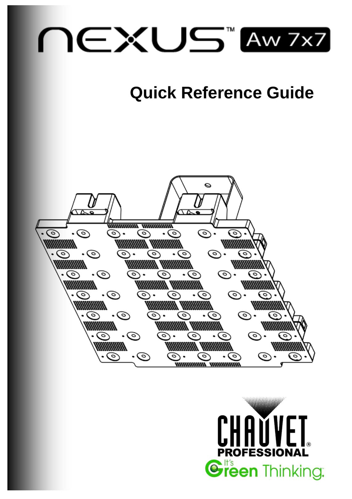 Chauvet Aw 7x7 Work Light User Manual