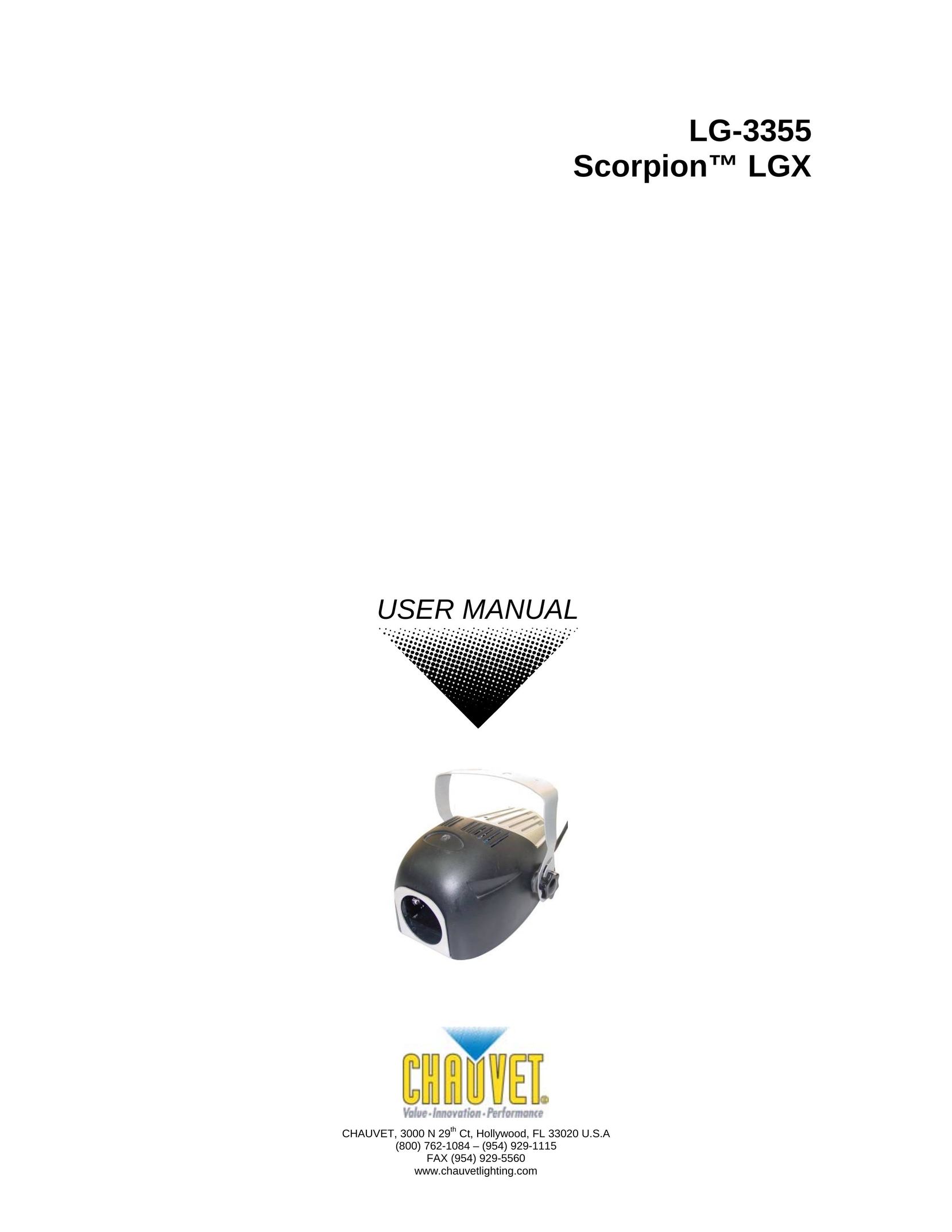 Chauvet LG-3355 Work Light User Manual