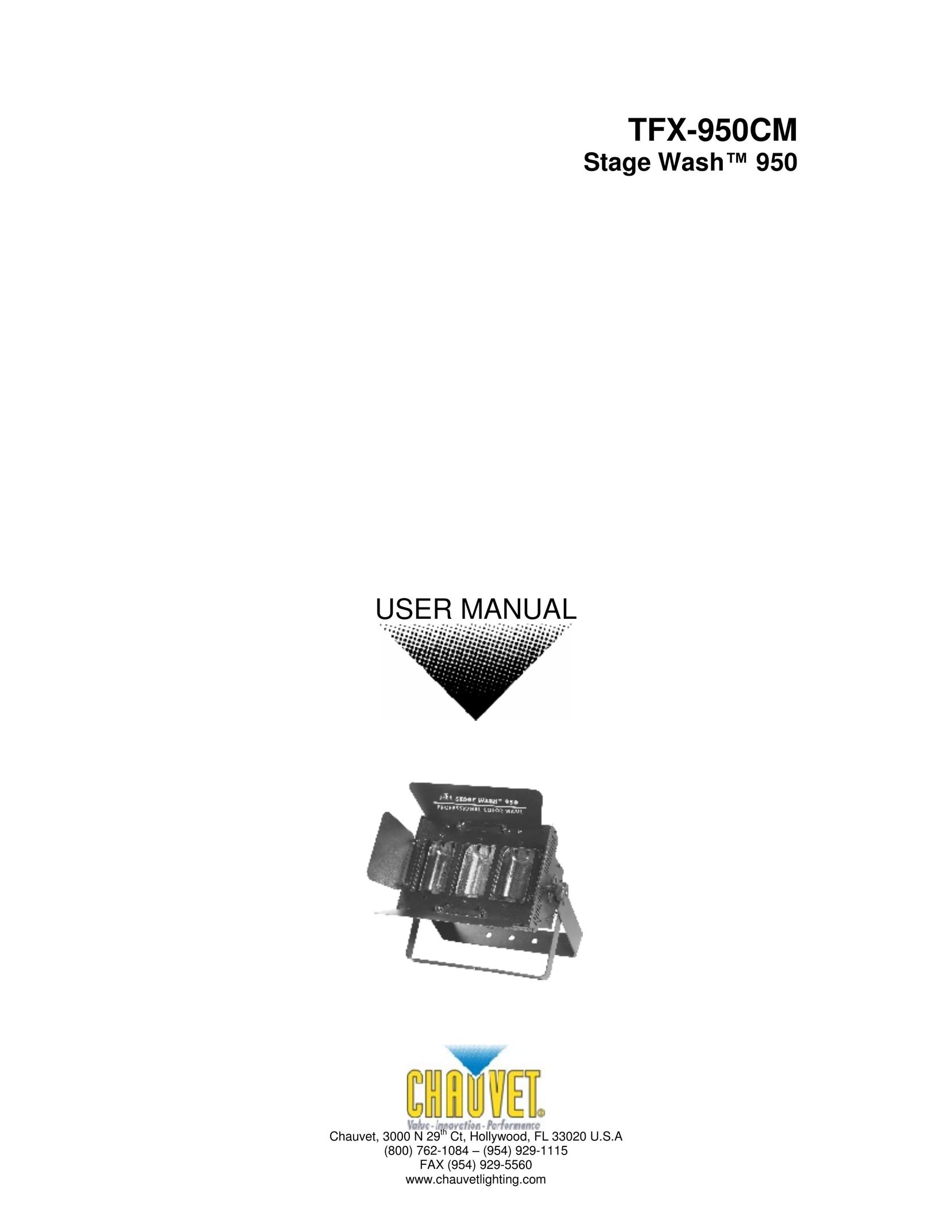 Chauvet TFX-950CM Work Light User Manual
