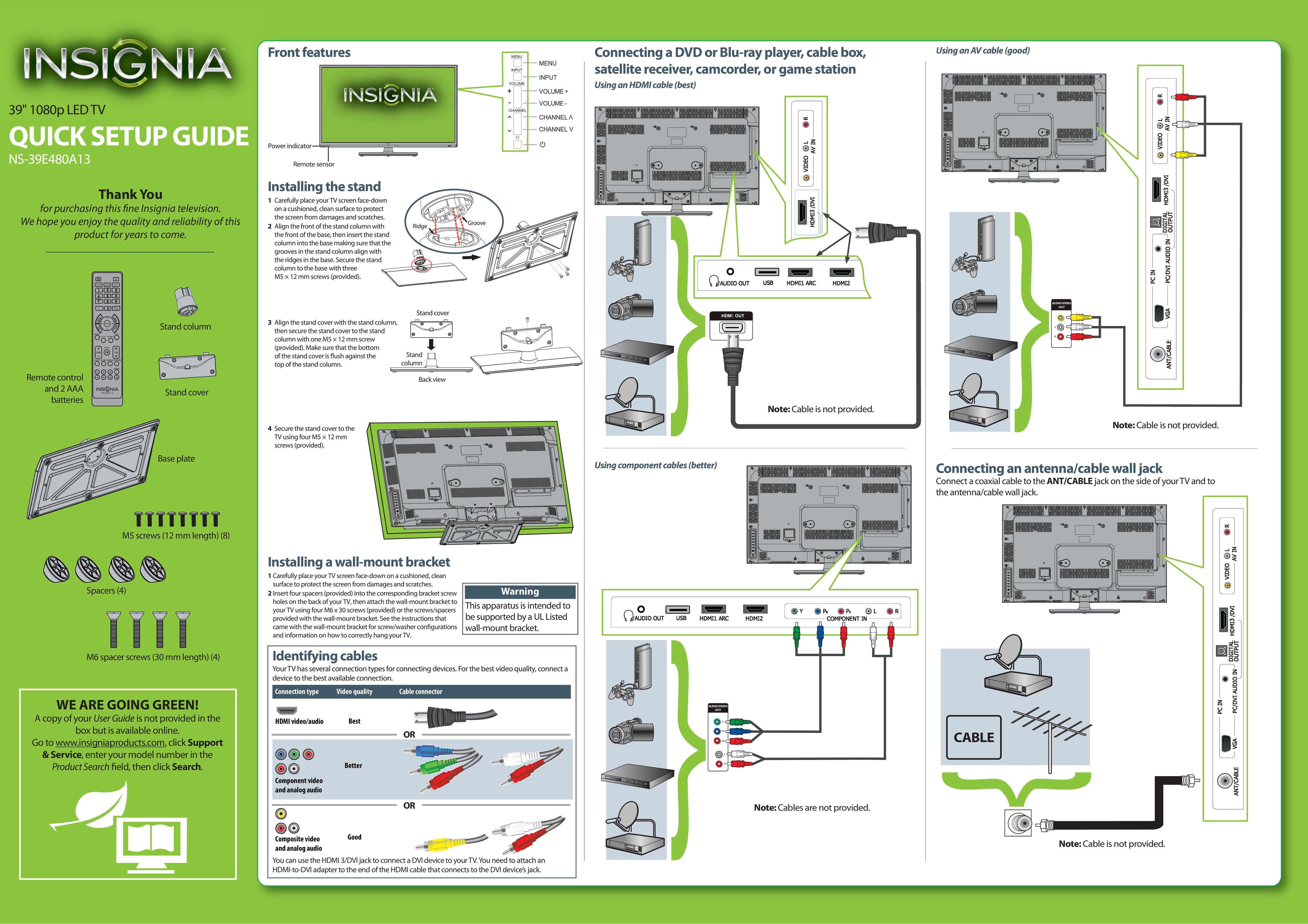 Insignia NS-39E480A13 Work Light User Manual