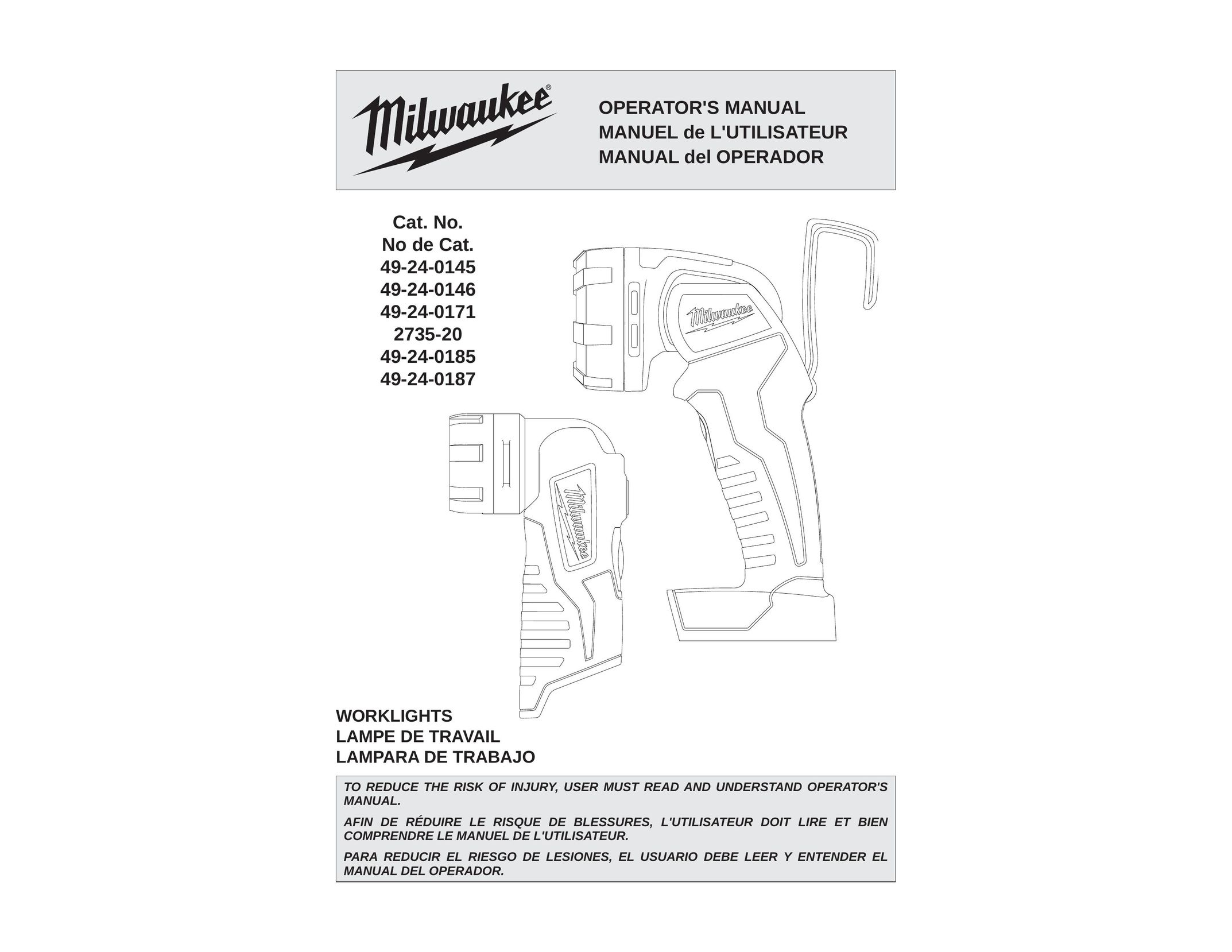 Milwaukee 49-24-0145 Work Light User Manual