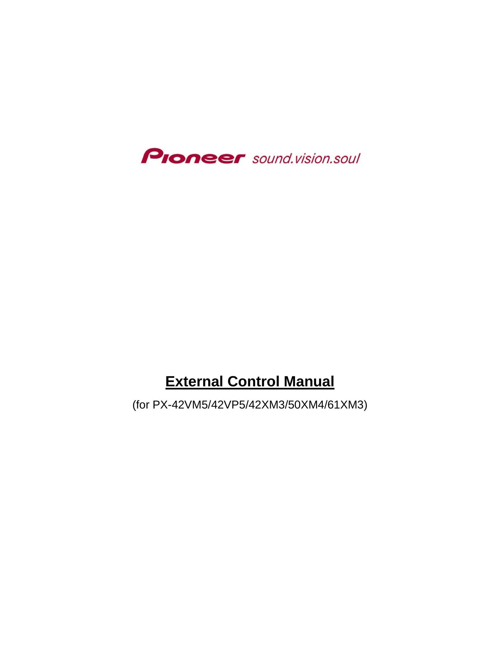 Pioneer PX-42VM5 Work Light User Manual