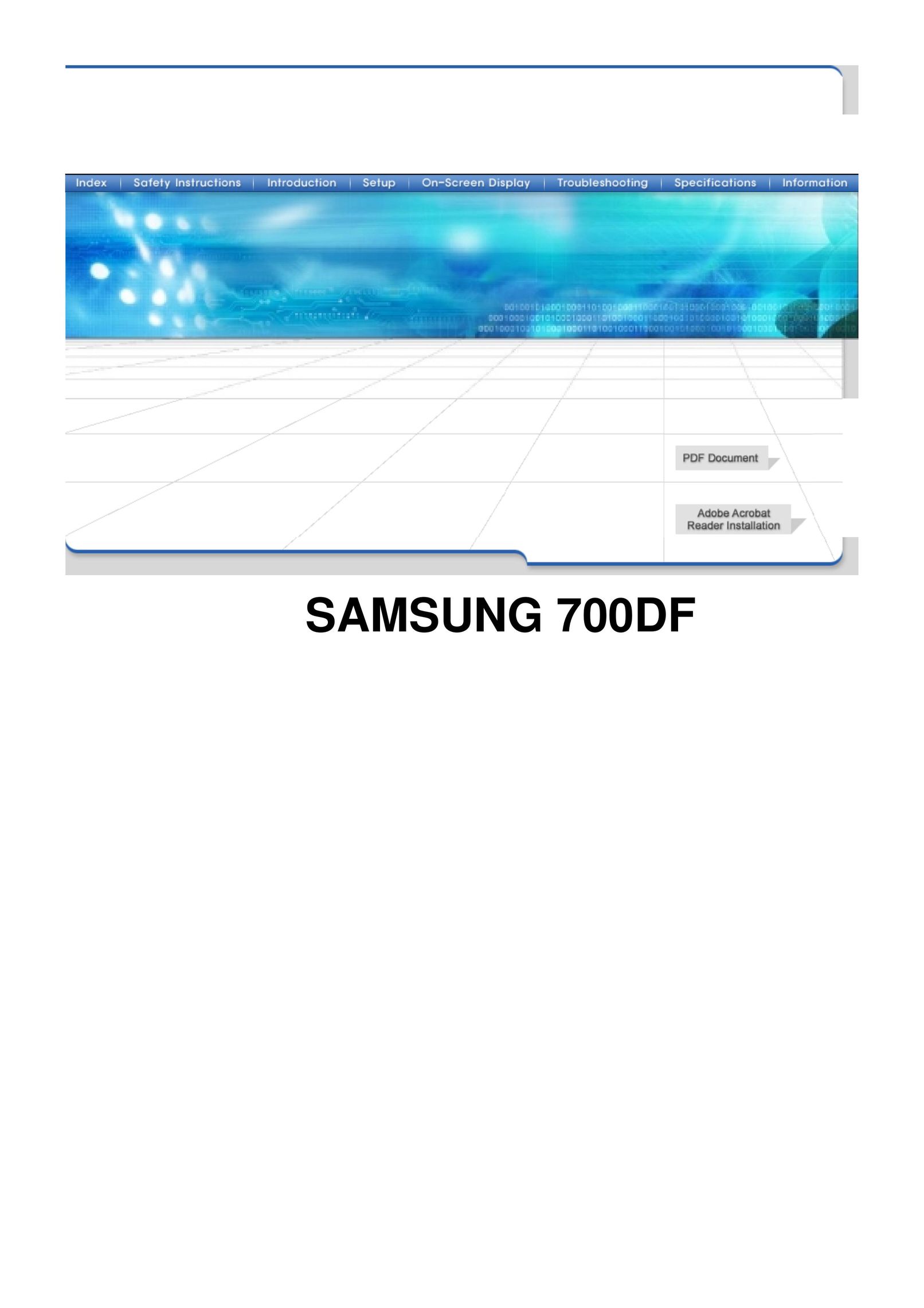 Samsung 700DF Work Light User Manual