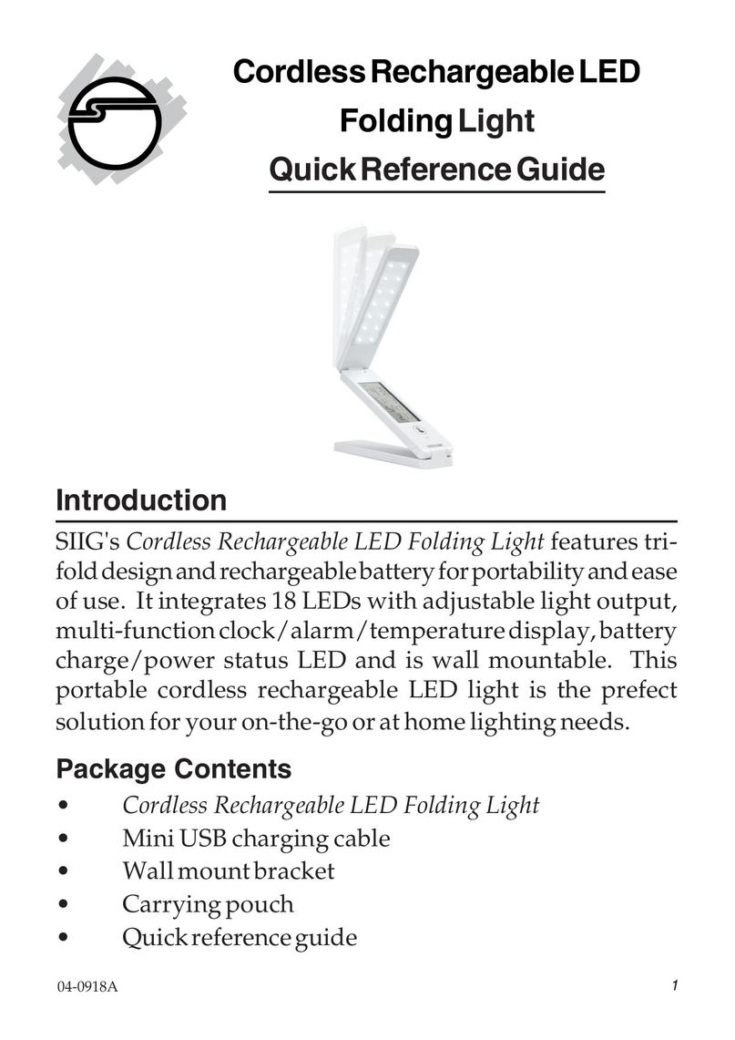 SIIG 04-0918A Work Light User Manual