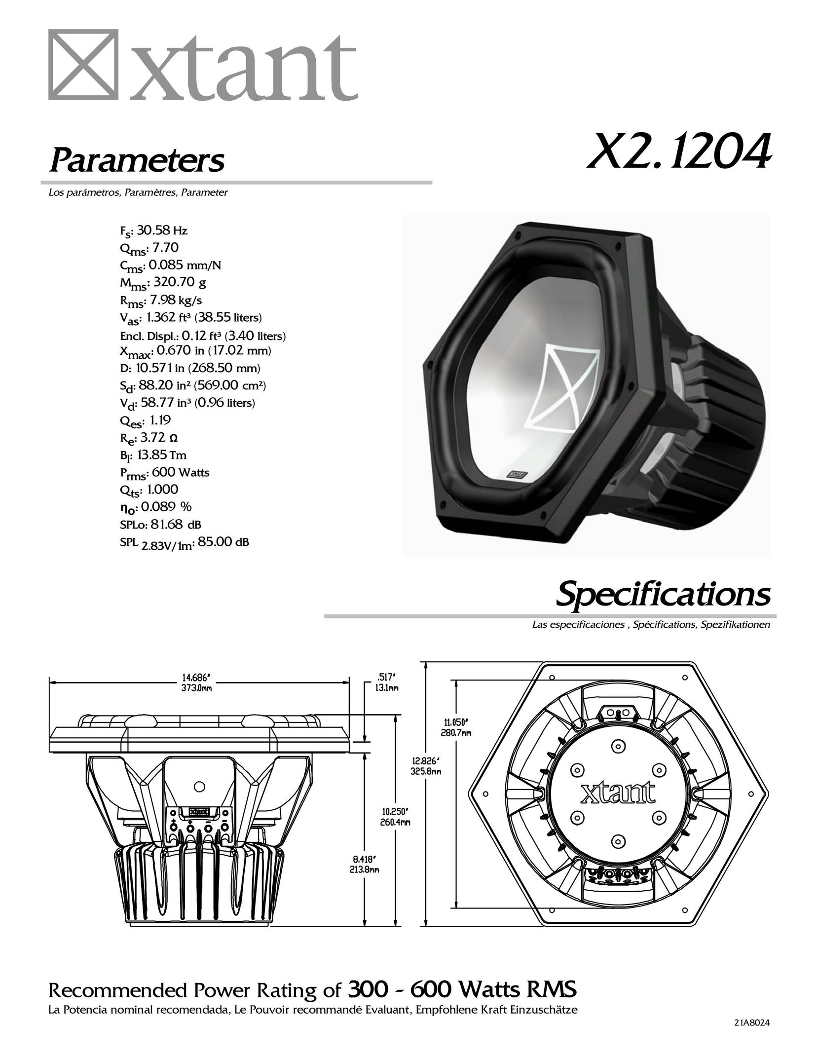 Xtant X2.1204 Work Light User Manual