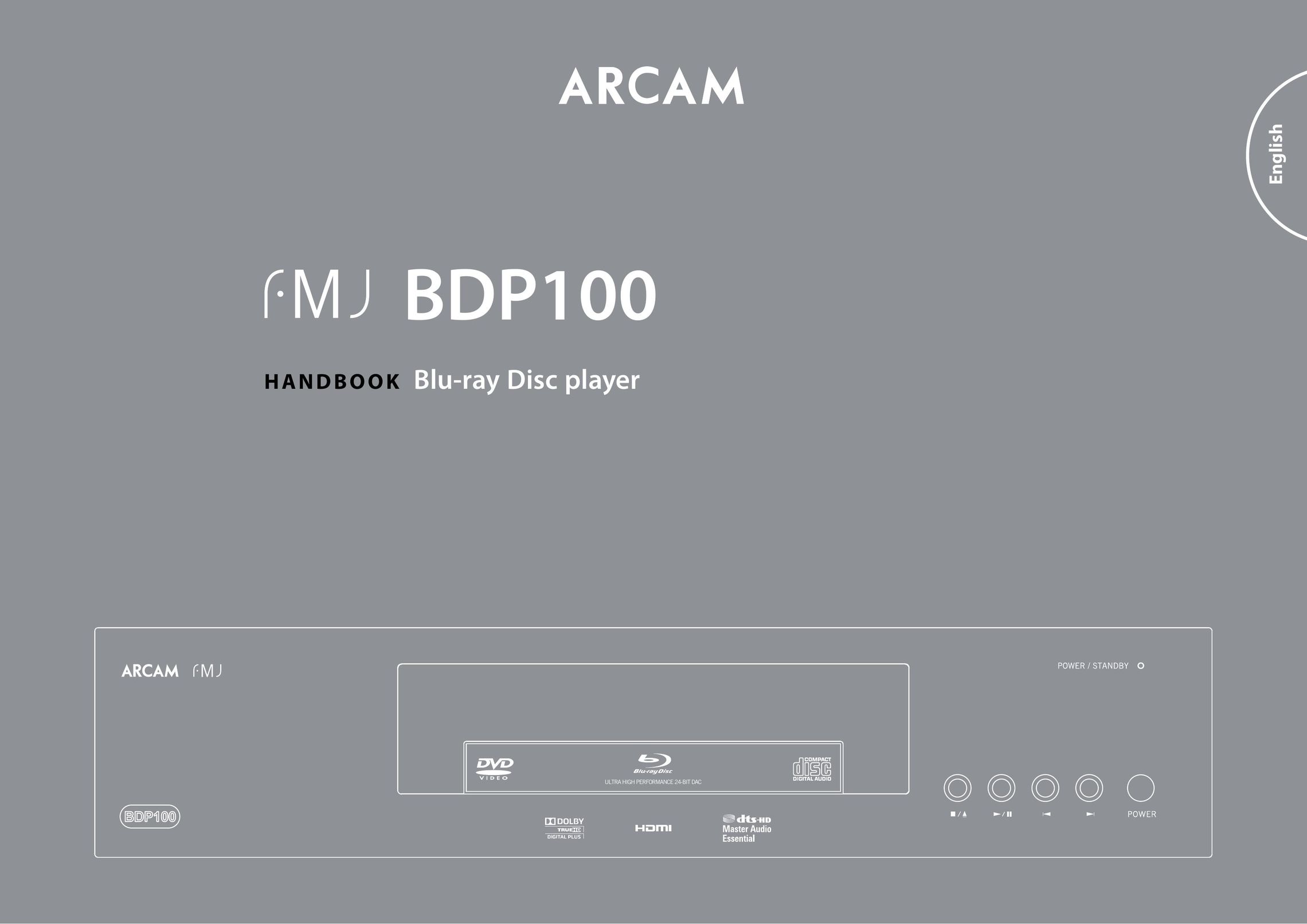 Arcam BDP100 Blu-ray Player User Manual