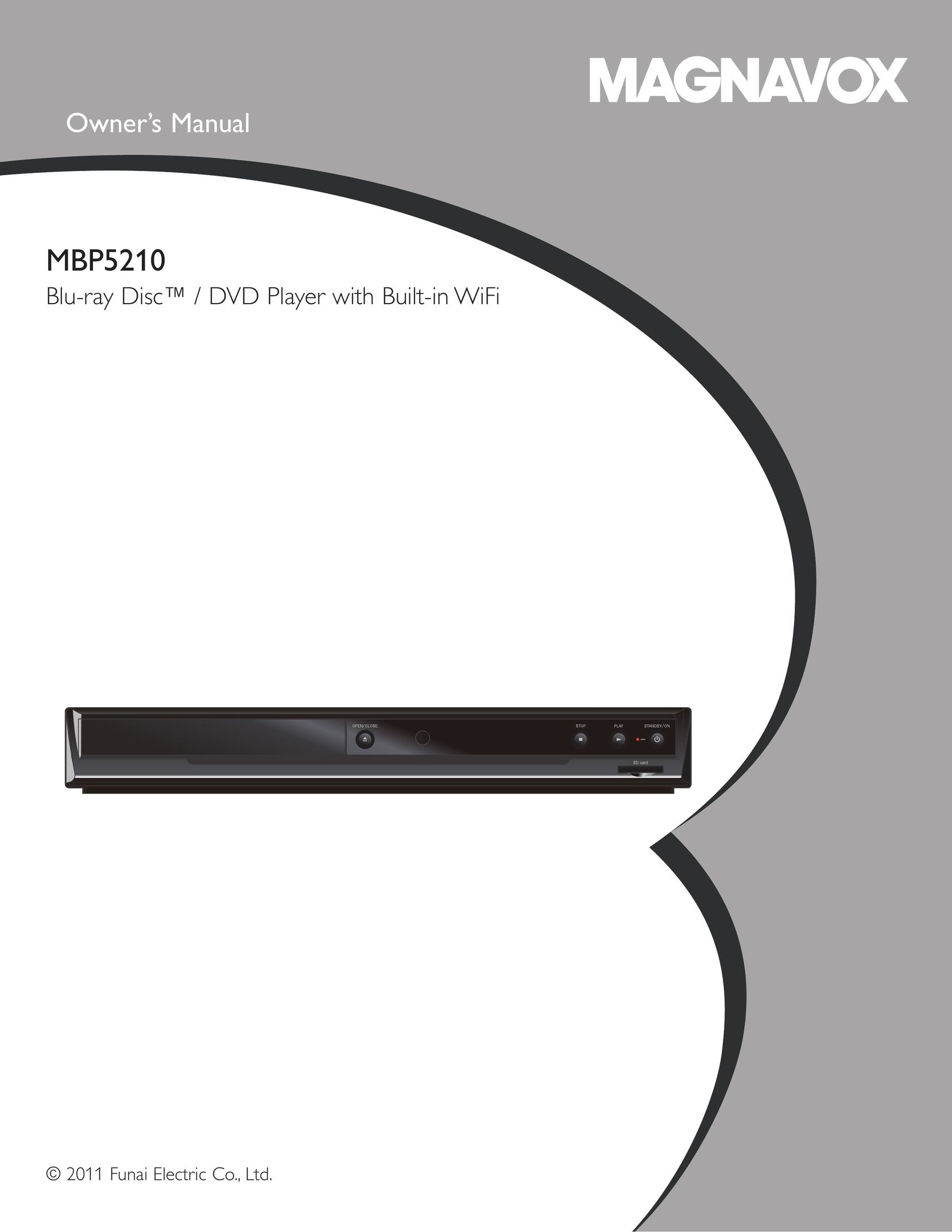 Magnavox MBP5210 Blu-ray Player User Manual