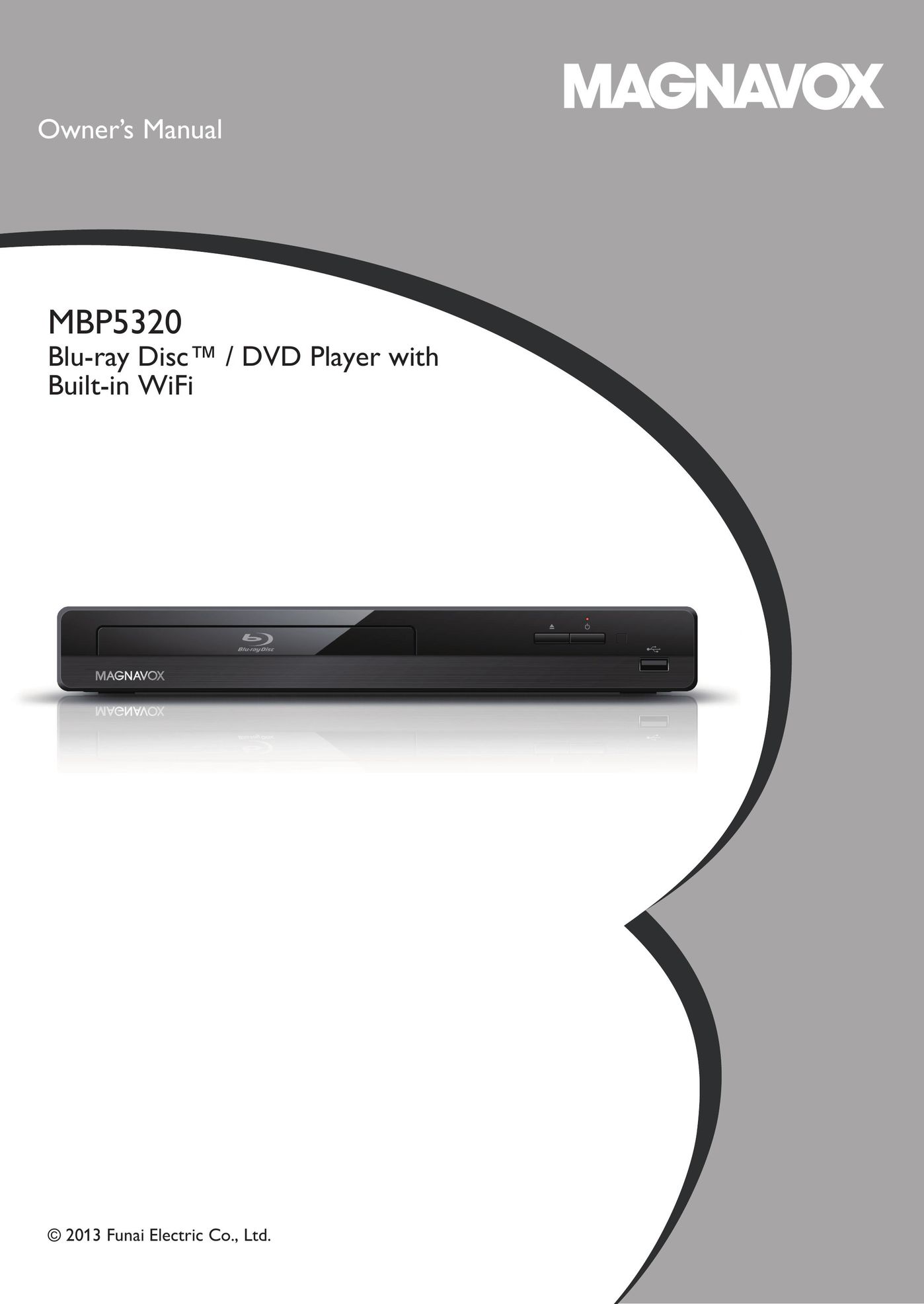 Magnavox MBP5320 Blu-ray Player User Manual
