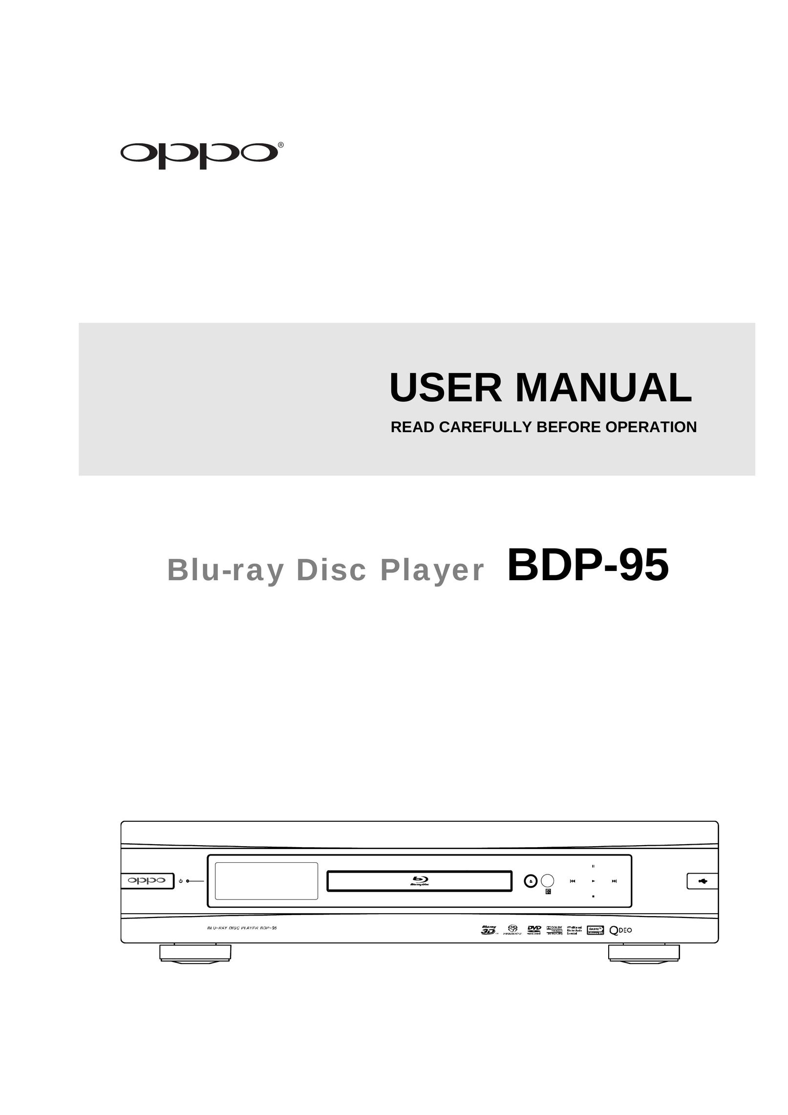 OPPO Digital BDP-95 Blu-ray Player User Manual