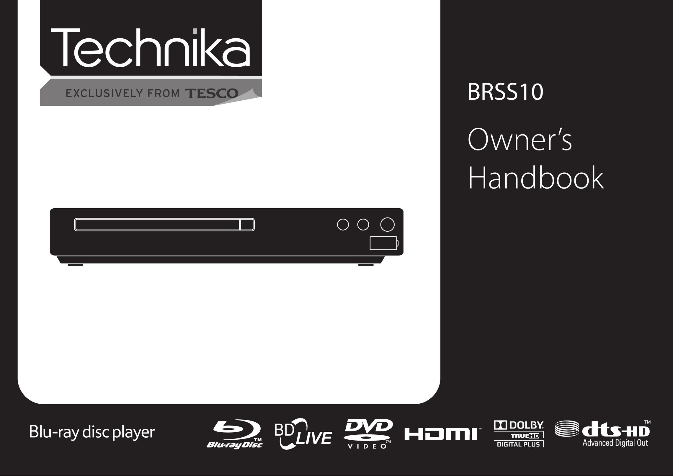 Technika BRSS10 Blu-ray Player User Manual