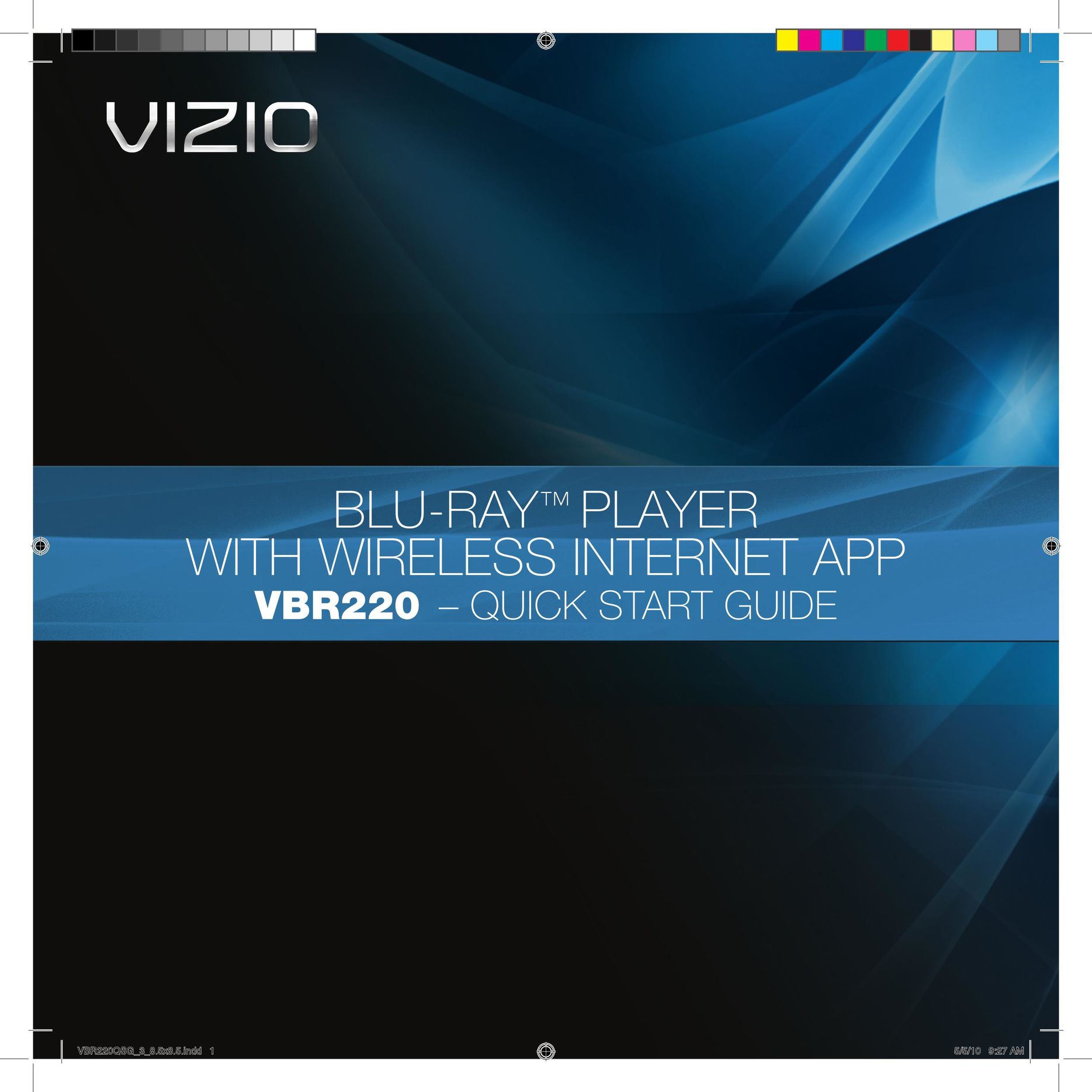 Vizio VBR220 Blu-ray Player User Manual