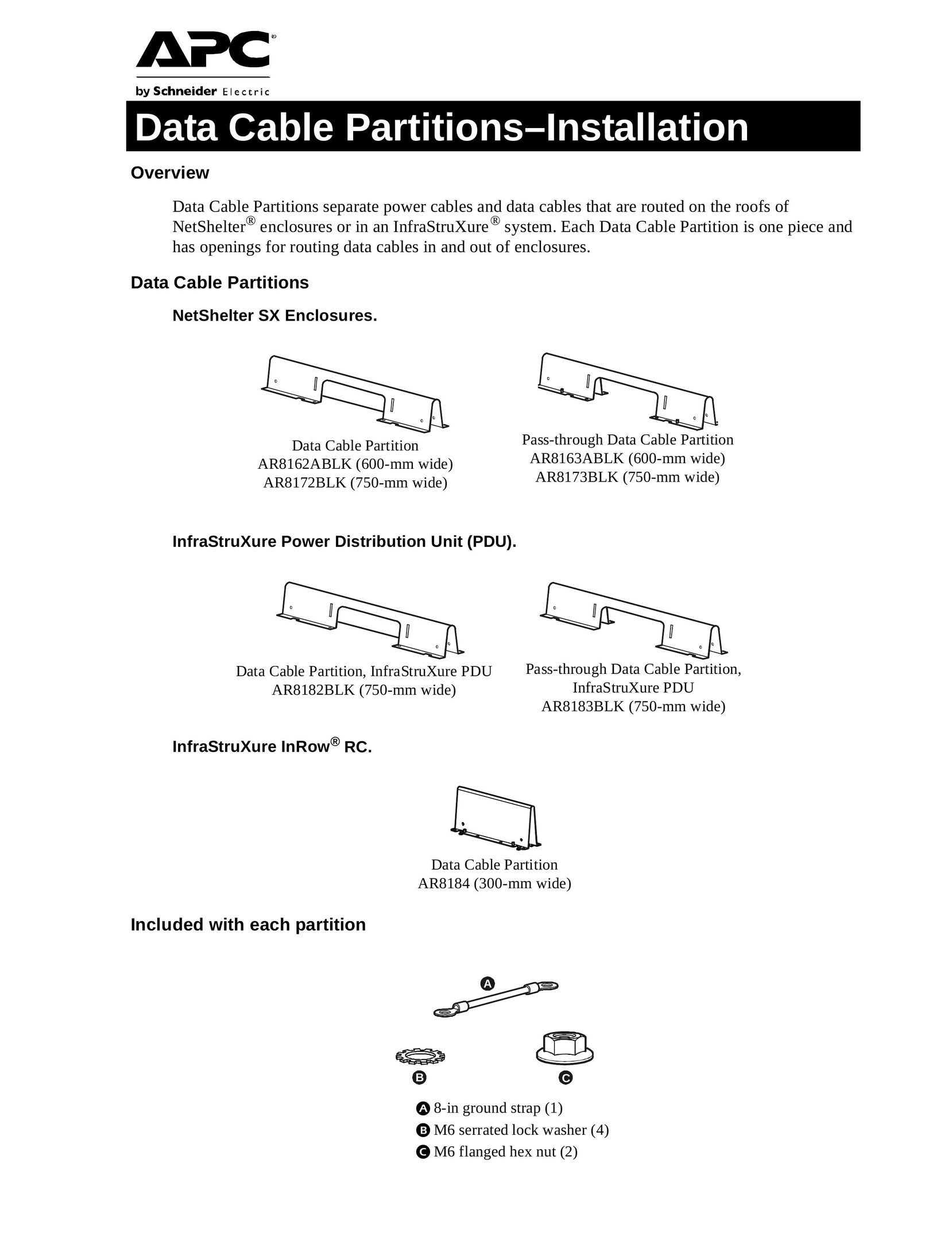 APC AR8162ABLK Cable Box User Manual